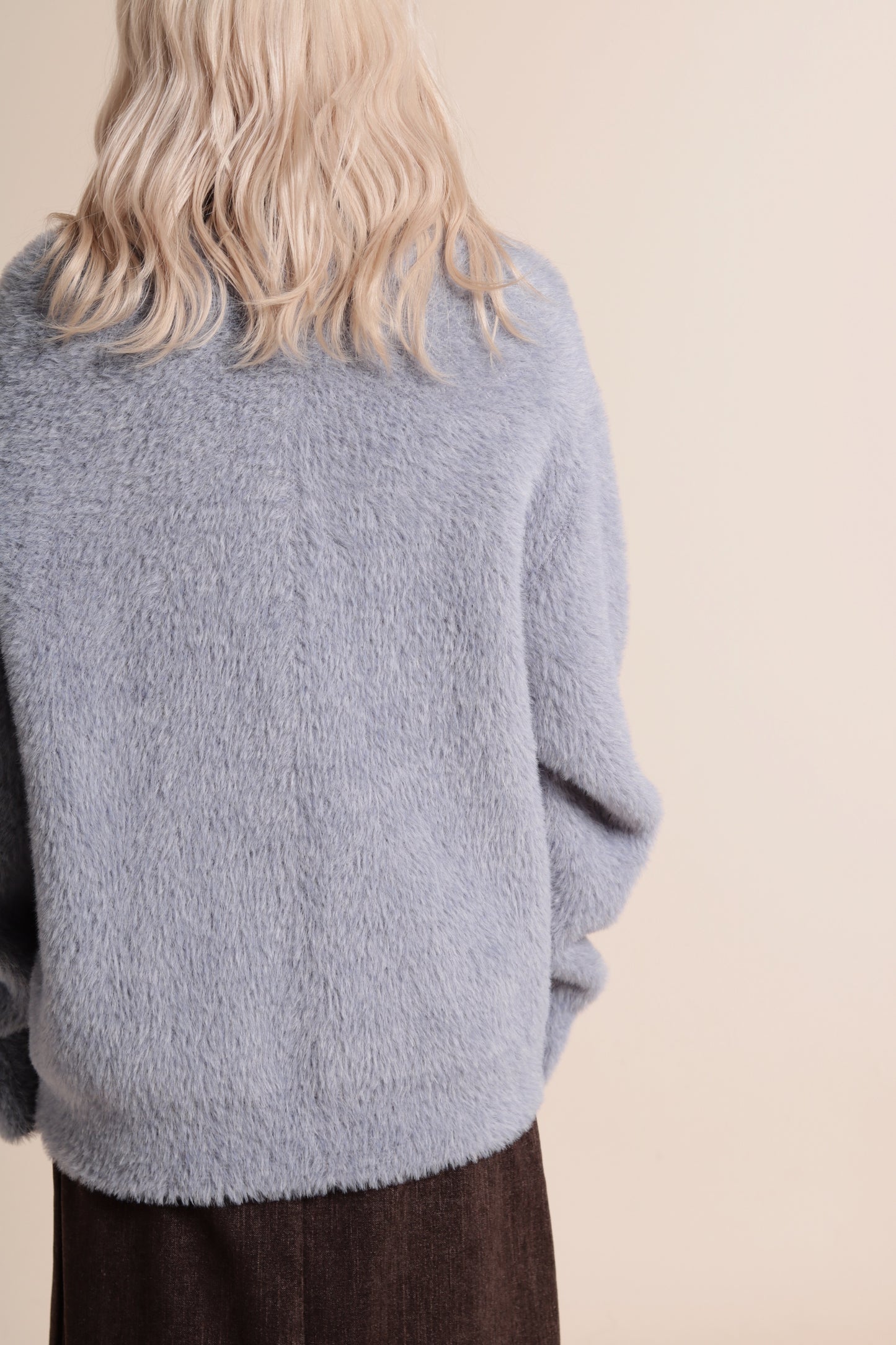Fluffy Cardigan (Baby Blue)