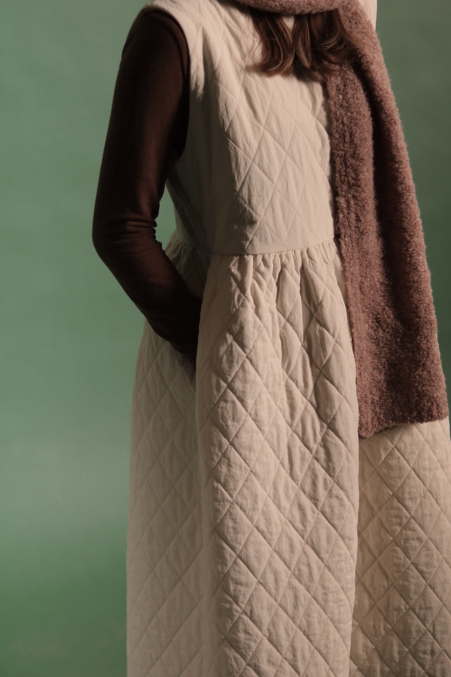 Doll Padded Dress (Ivory)