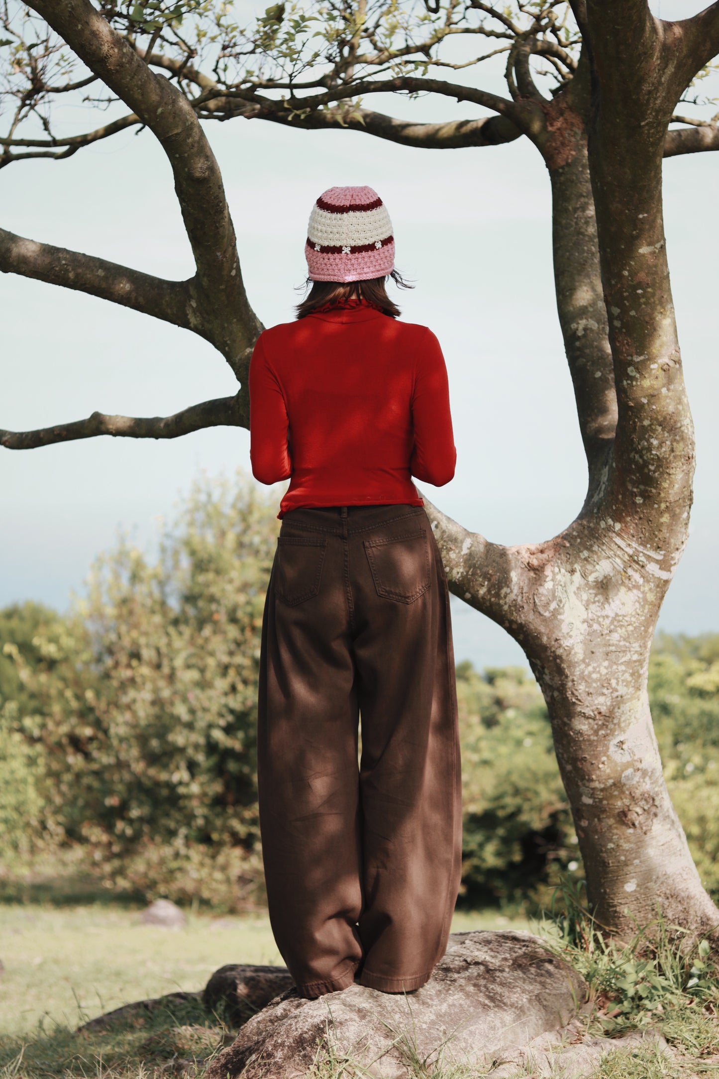 Little Ribbon Bucket Hat (Pink)