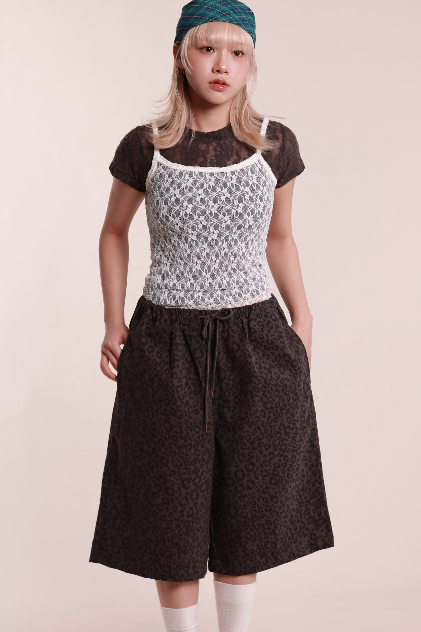 Mesh Sleeveless Top (White)