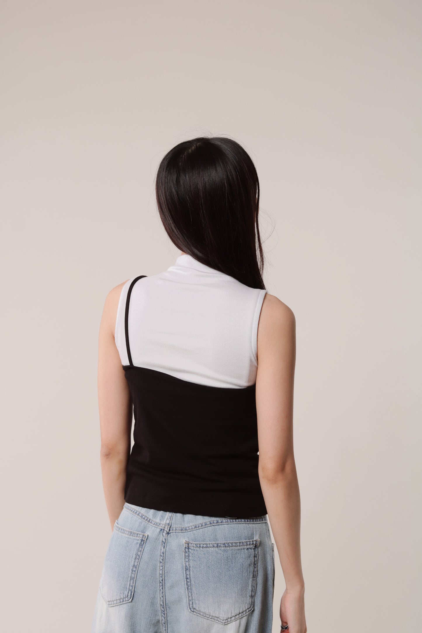Asymmetric Cami (Black)