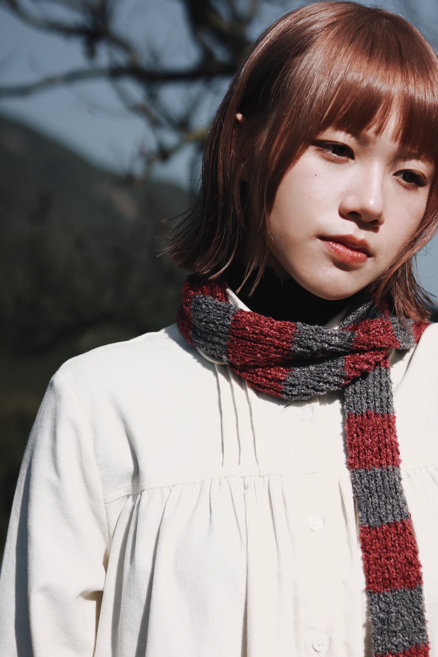 Mini Scarf (Black/Green/Pink)