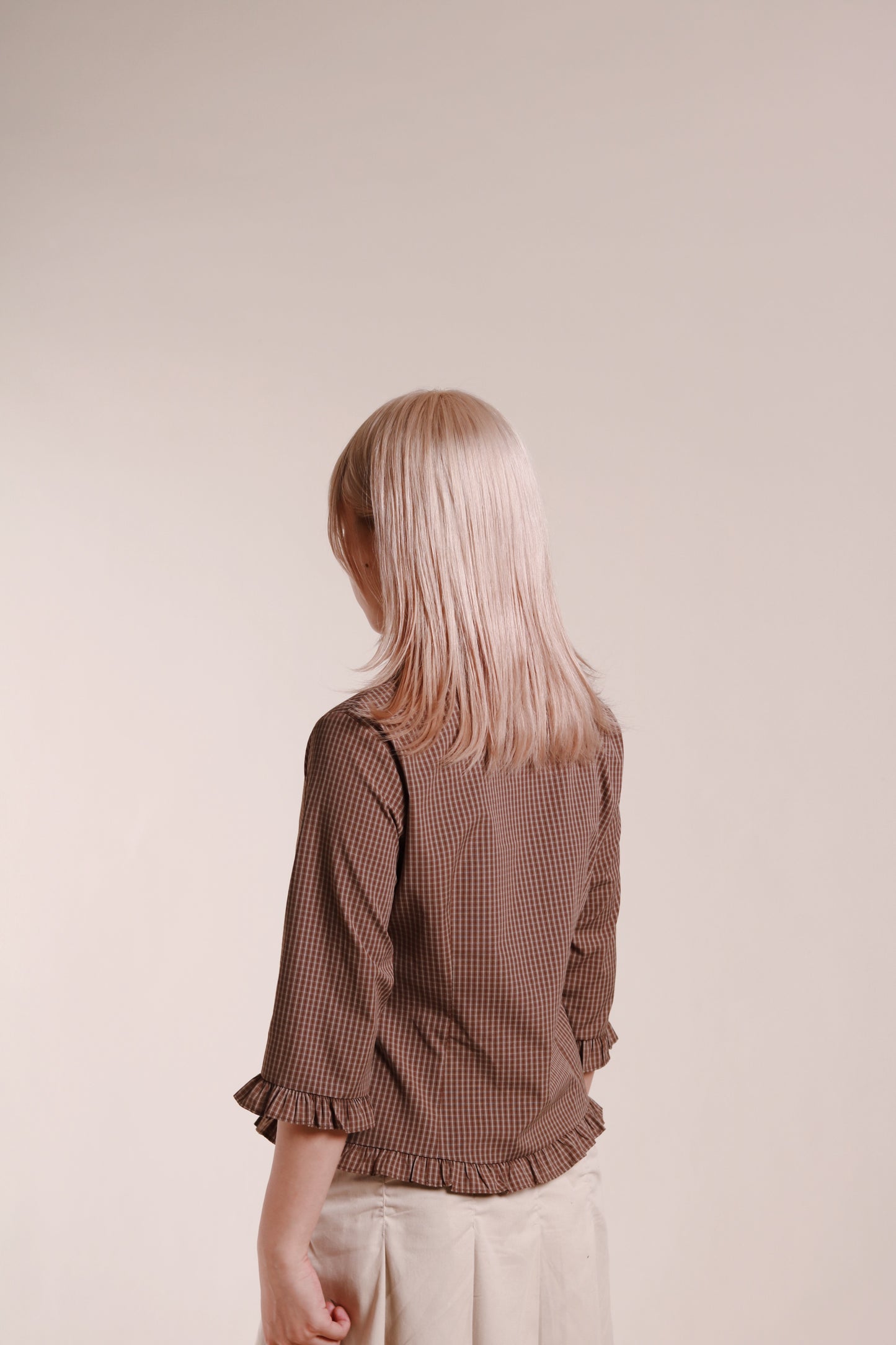 Autumn Ruffle Shirt (Brown)