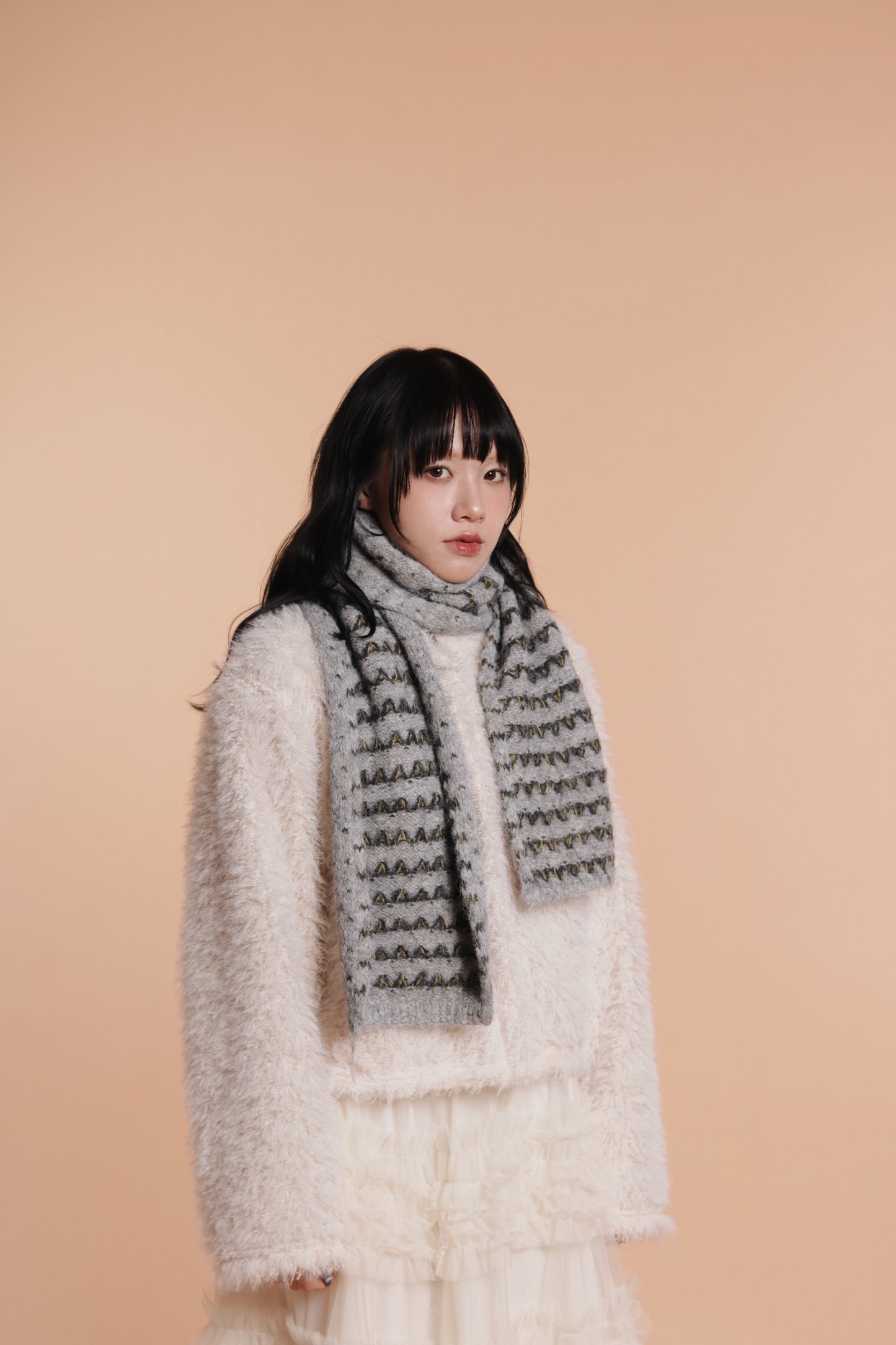 Fluffy Cardigan (Ivory)