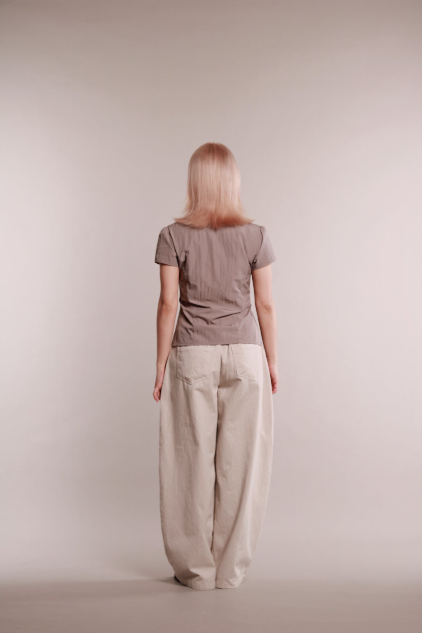 Gentle Pleat Shirt (Grey)