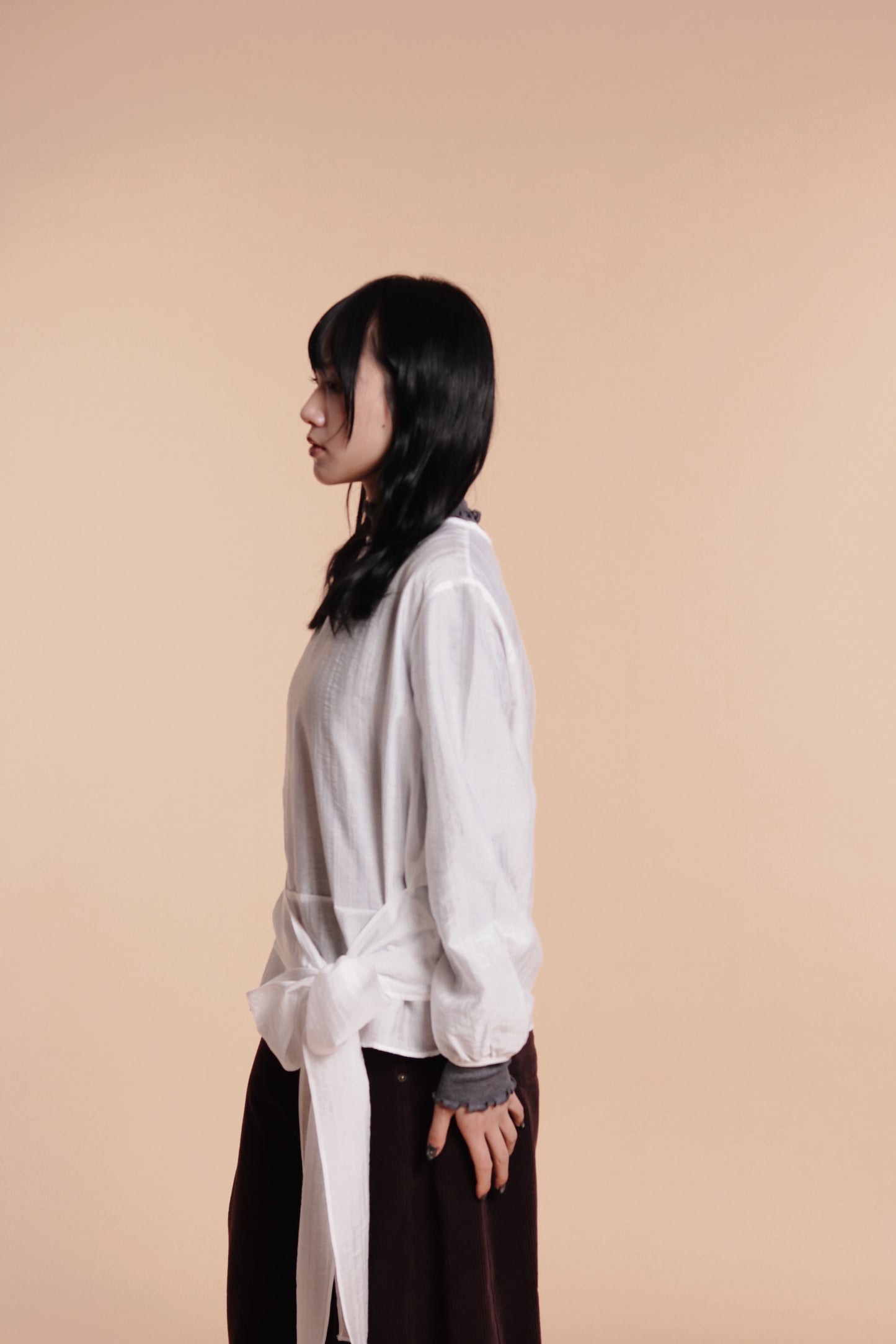 Doll Belt Blouse (White)