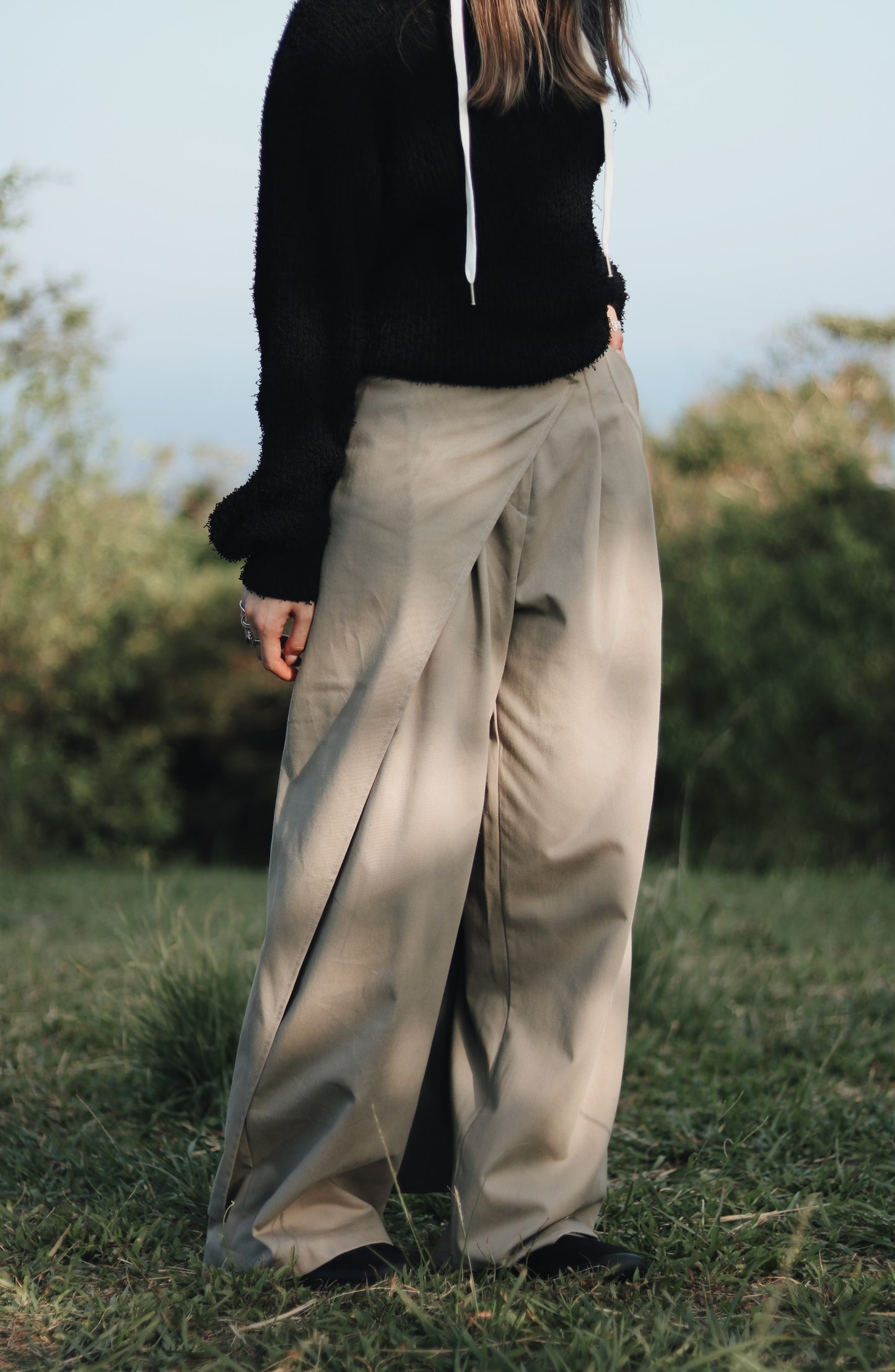 Layered Pants (Khaki)