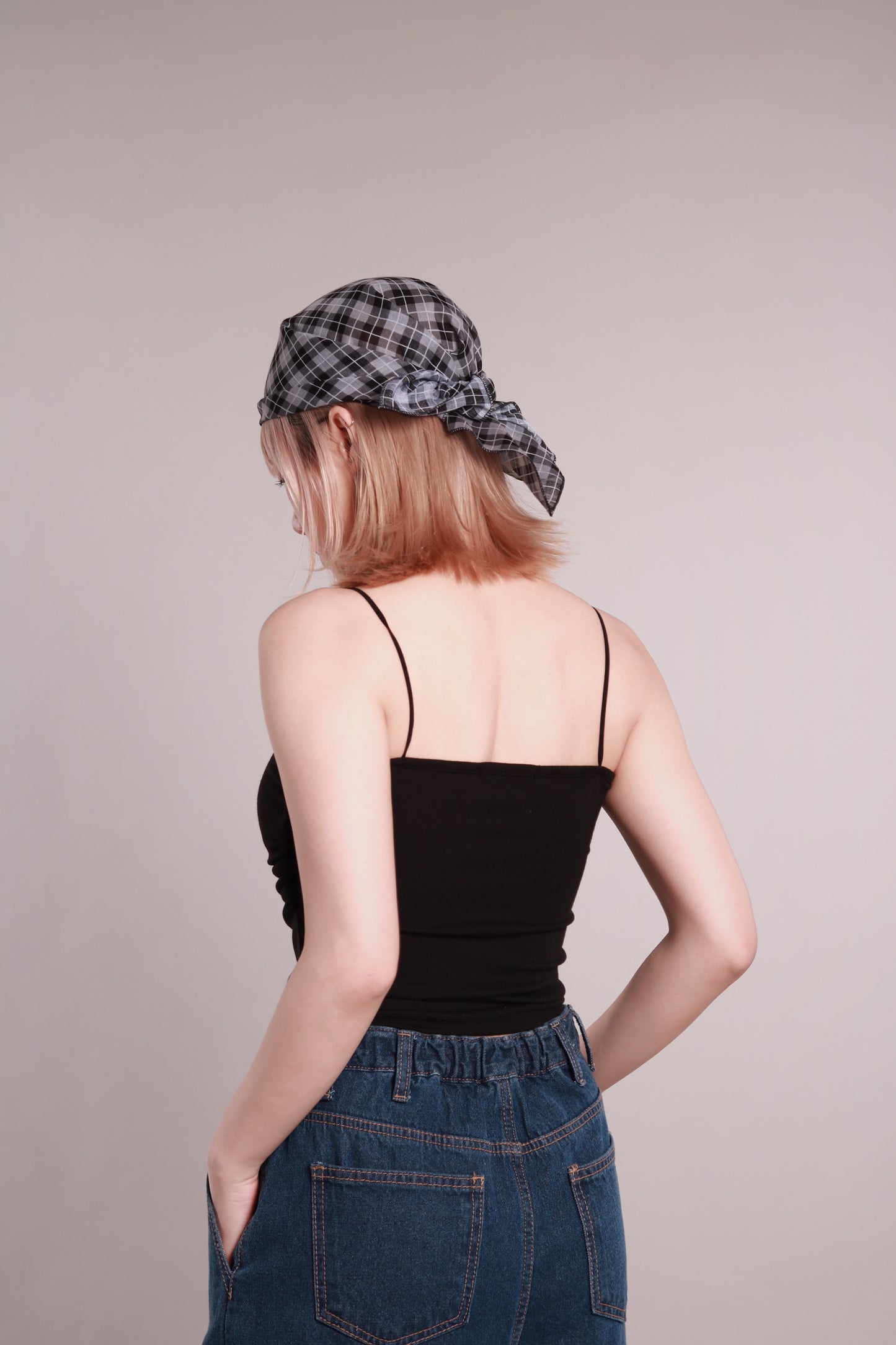 Gathered Bra Top (Black)