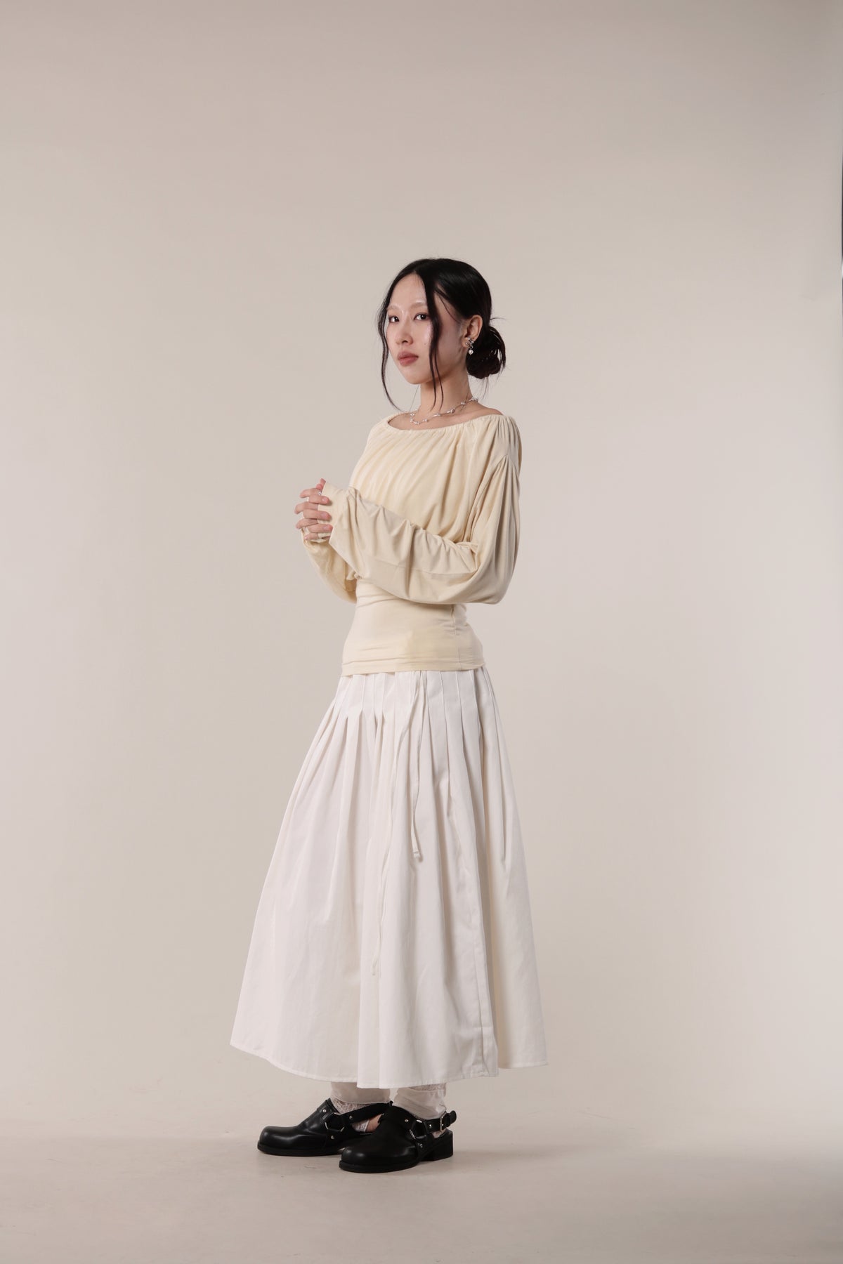 Luna Gathered Top (Yellow)