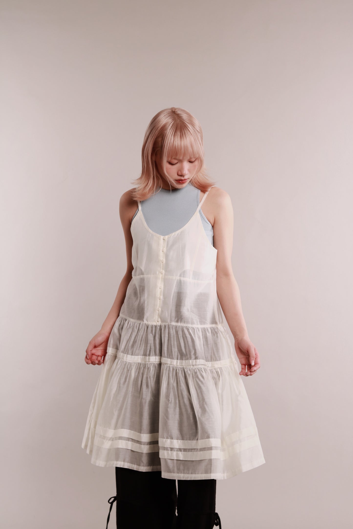 Doll See Through Dress (Ivory)