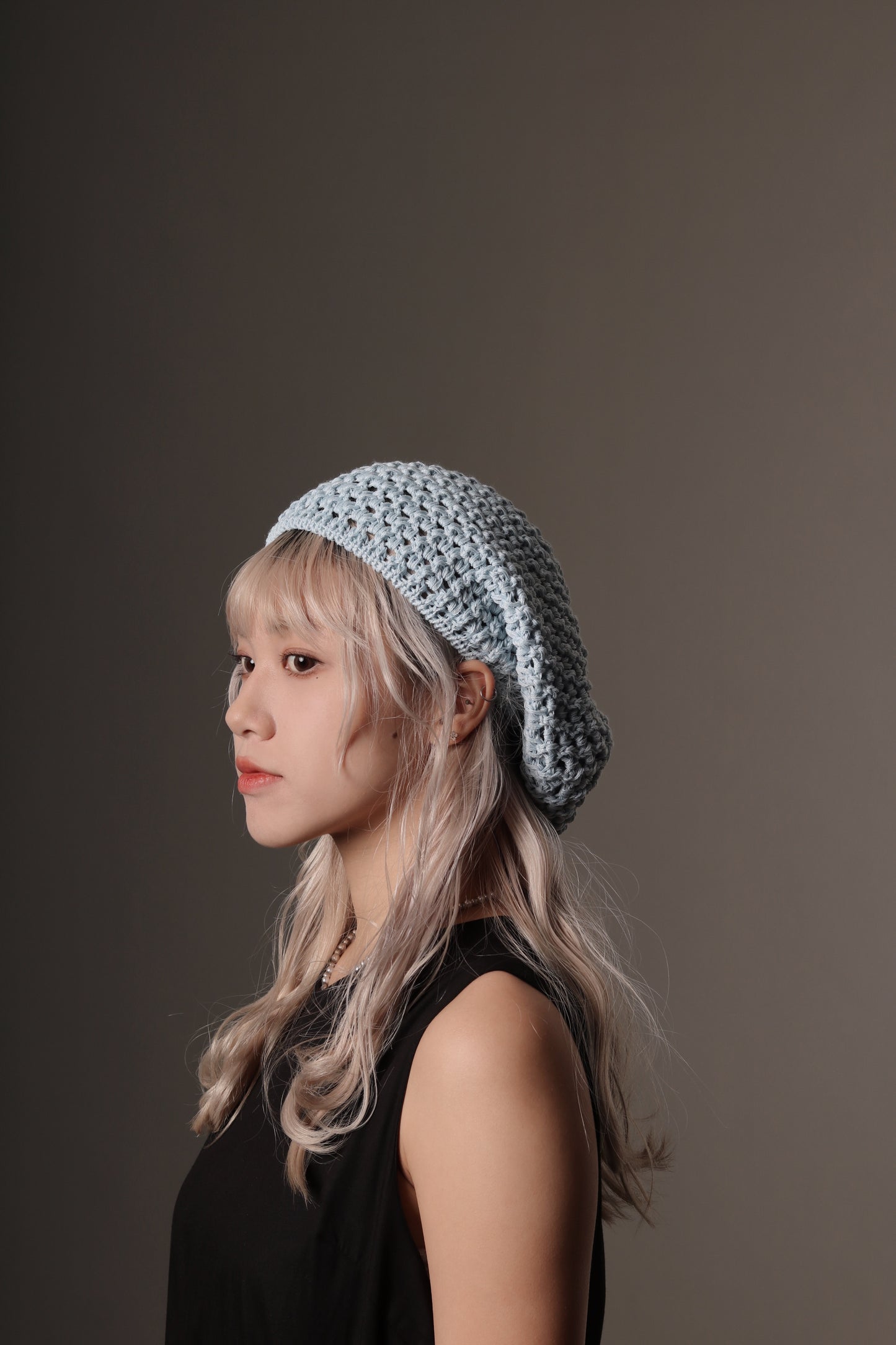 Daily Knit Beret (Black/Blue/Pink/Purple/White)