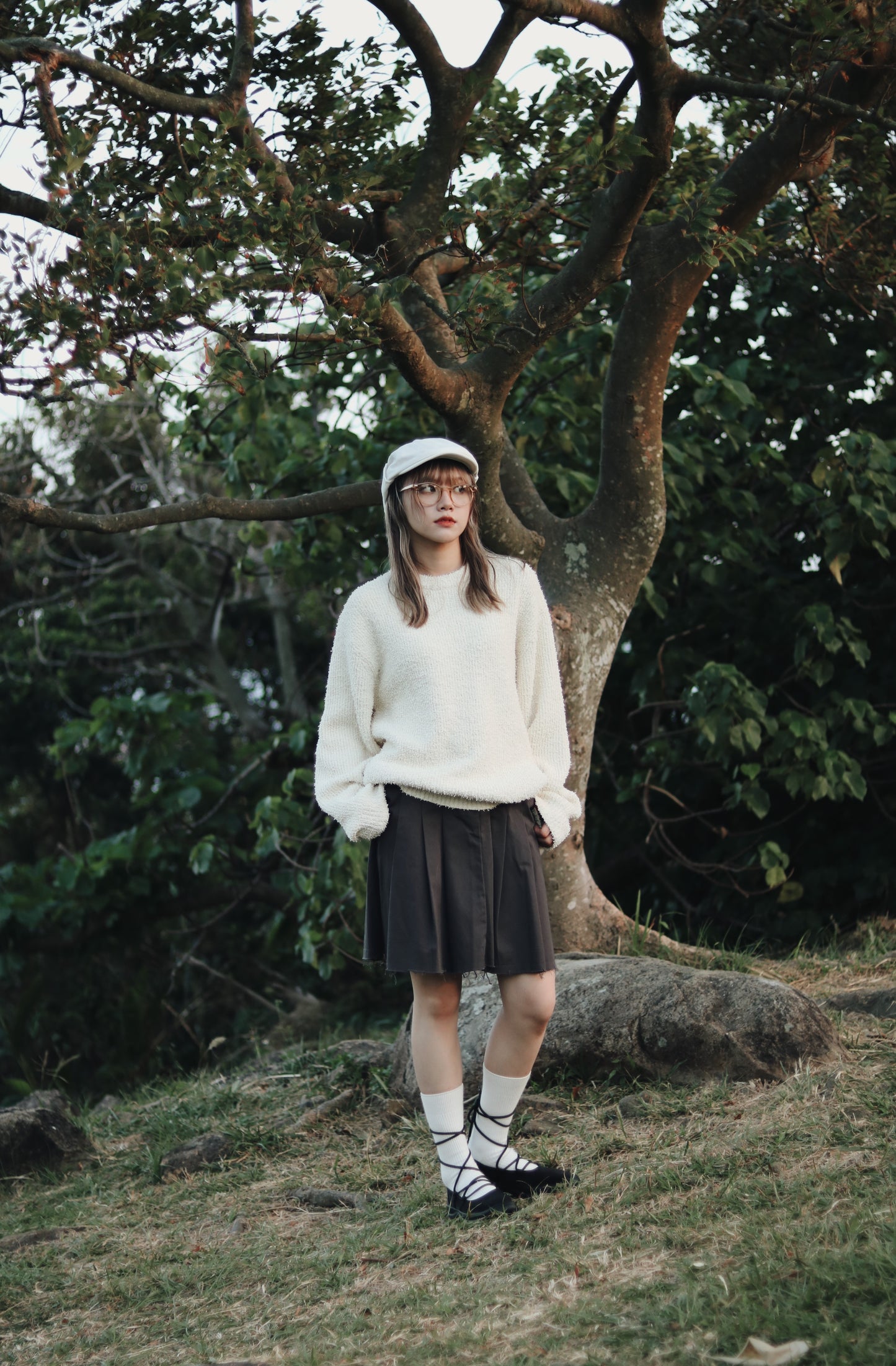 Oversized Knit Top (Butter)