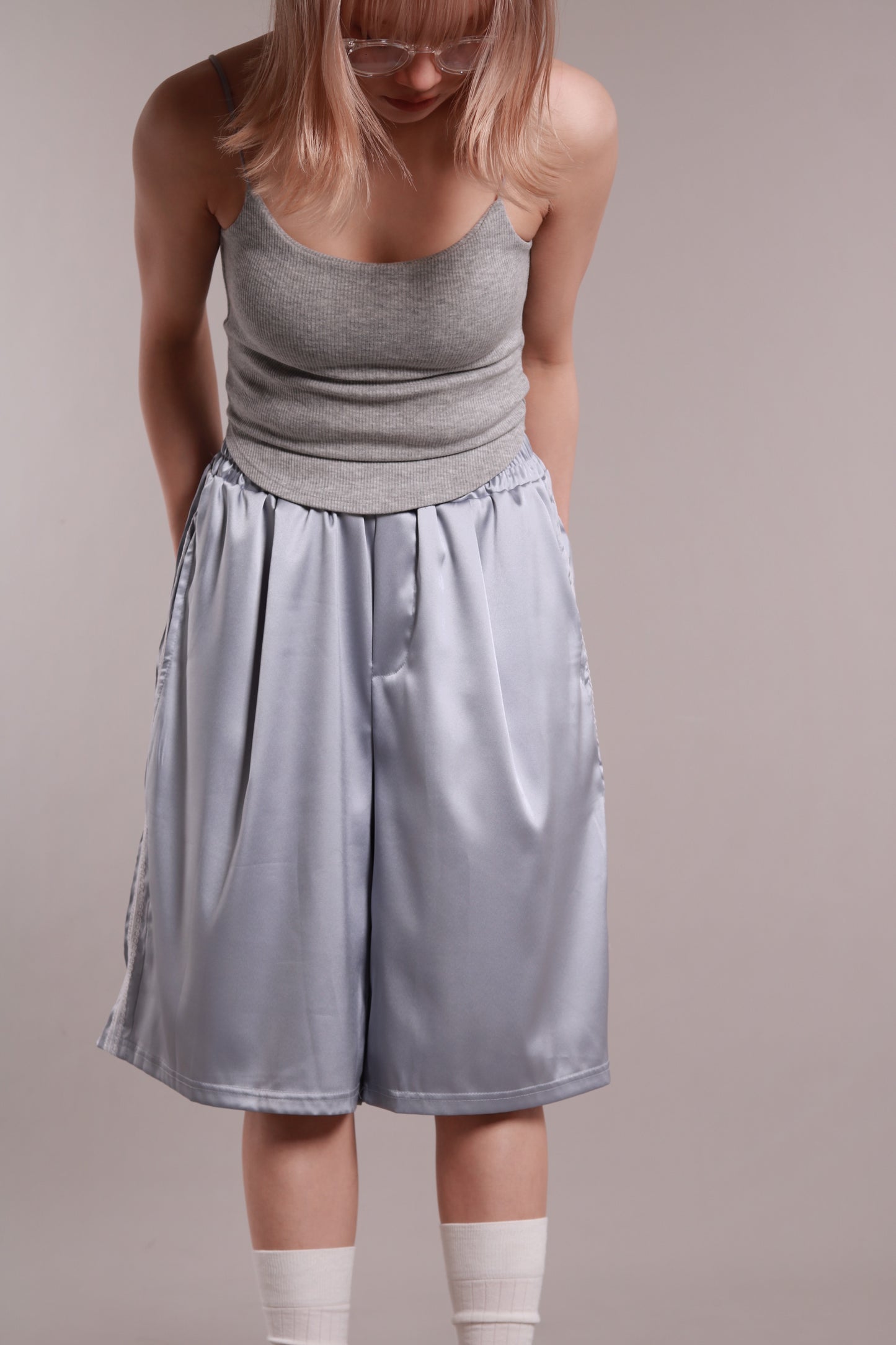 Sporty Lace Shorts (Sky)