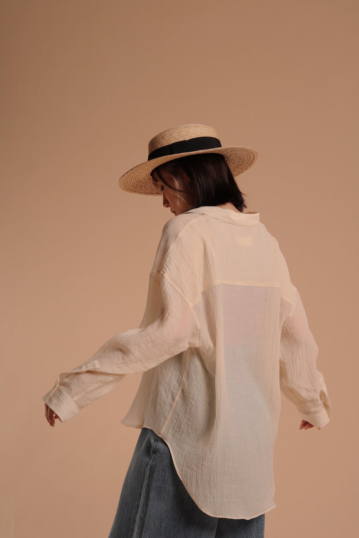 Vintage Linen Shirt (Beige)