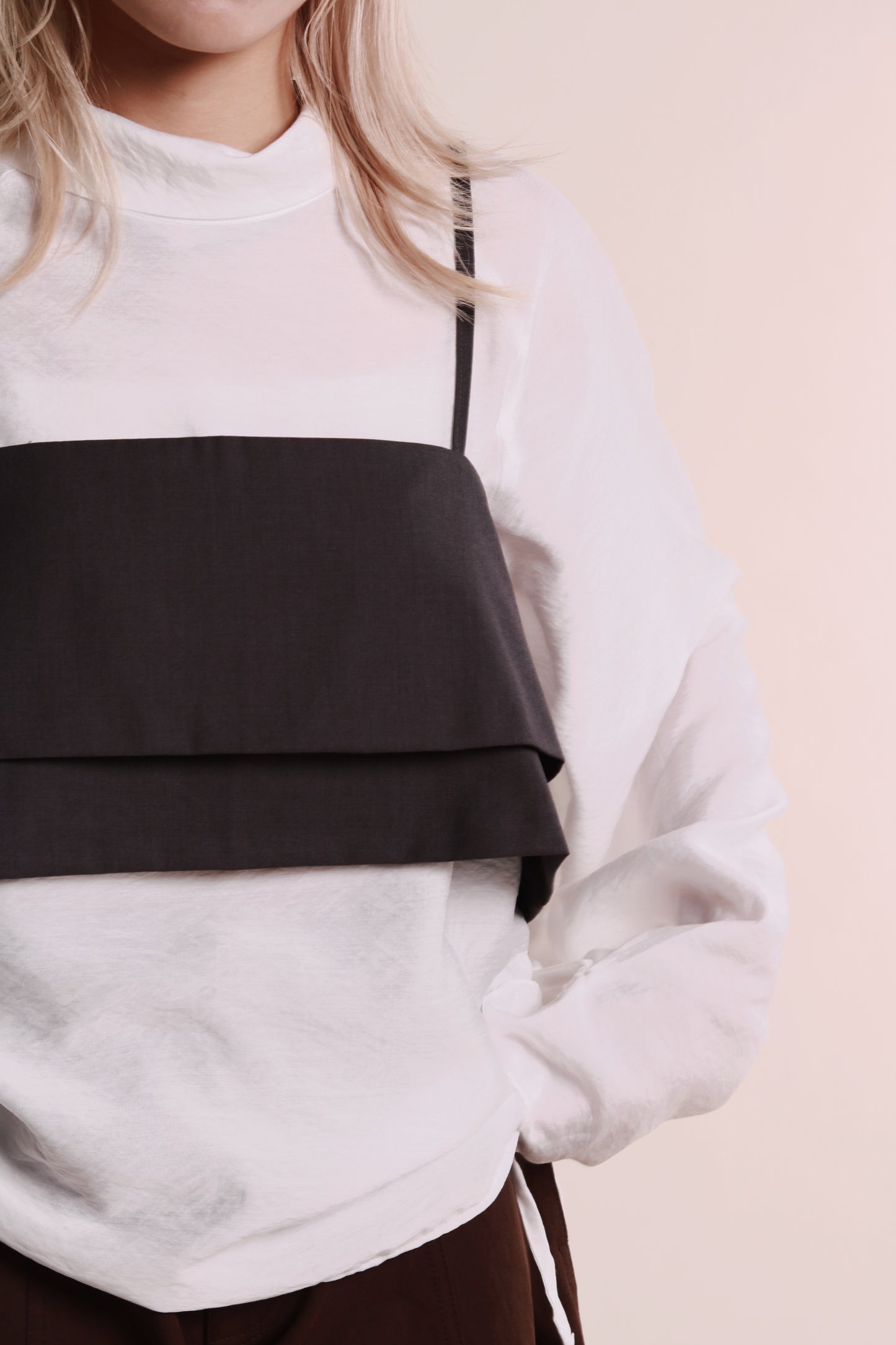 Doll Gathered Blouse (White)