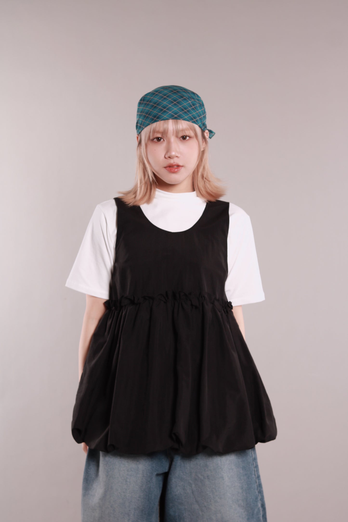 Mock Neck Tee (White)