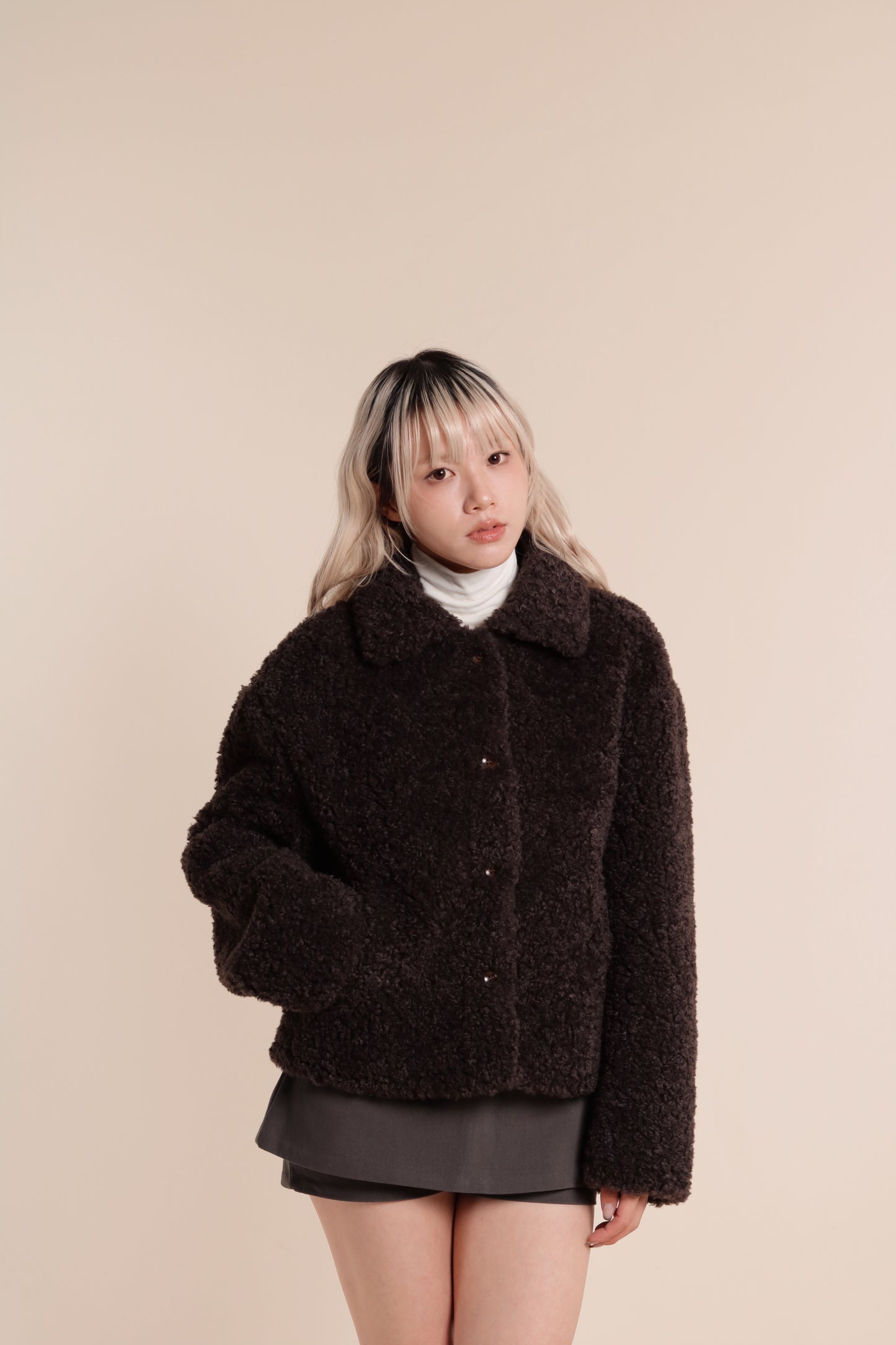 Belted Pants Skirt (Charcoal)