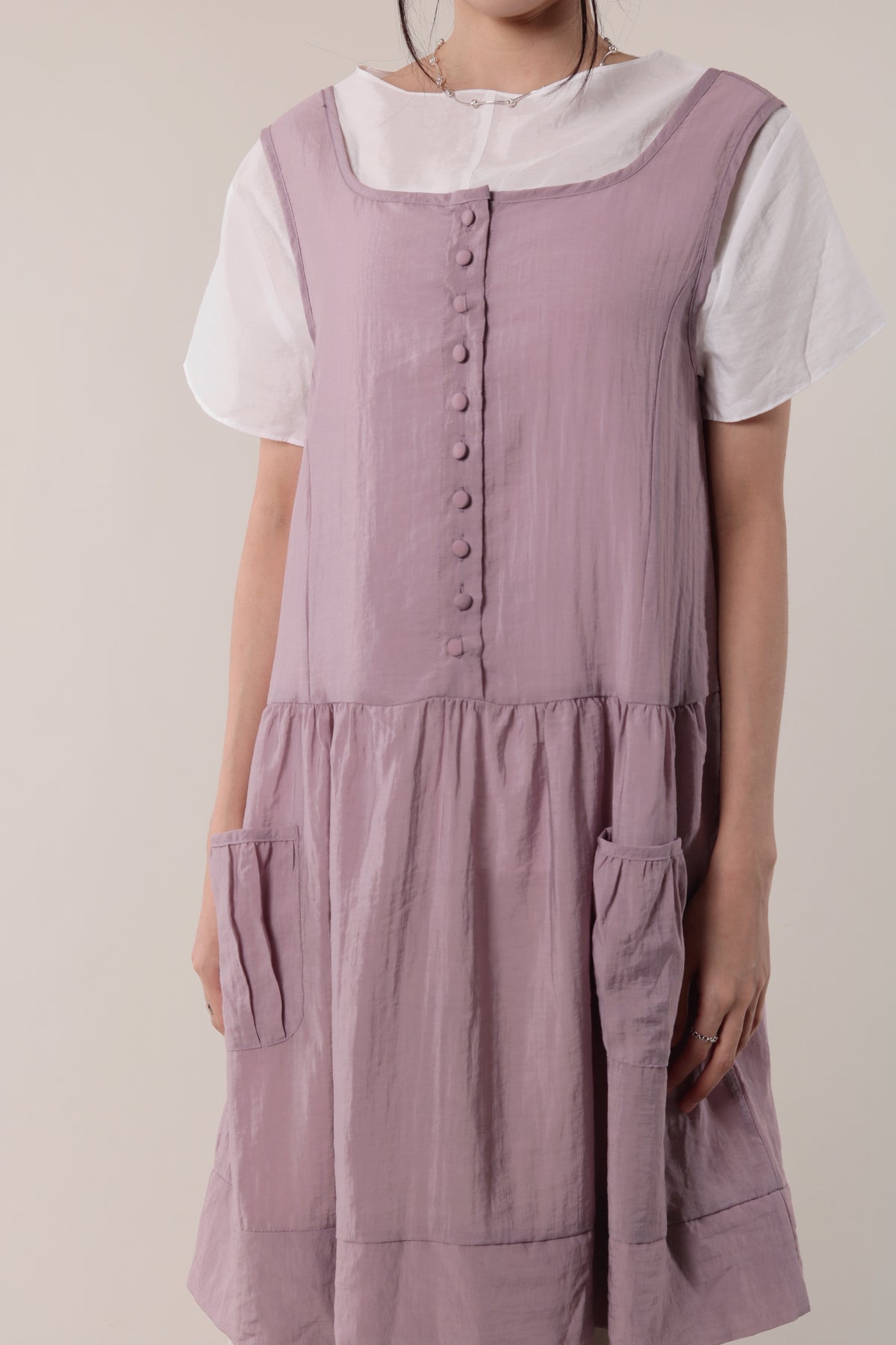 Retro Pocket Dress (Purple)