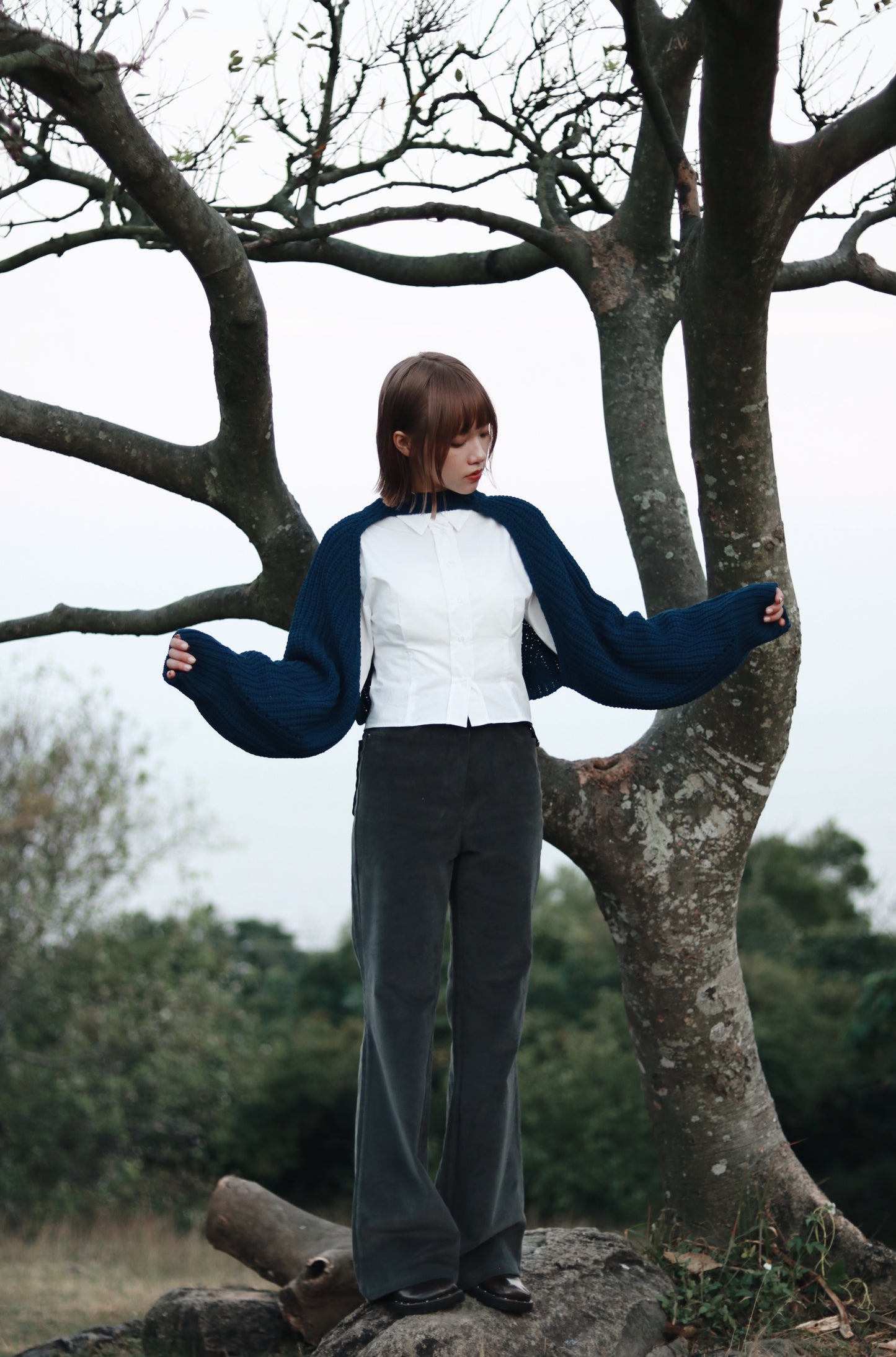 Cropped Shirt (White)