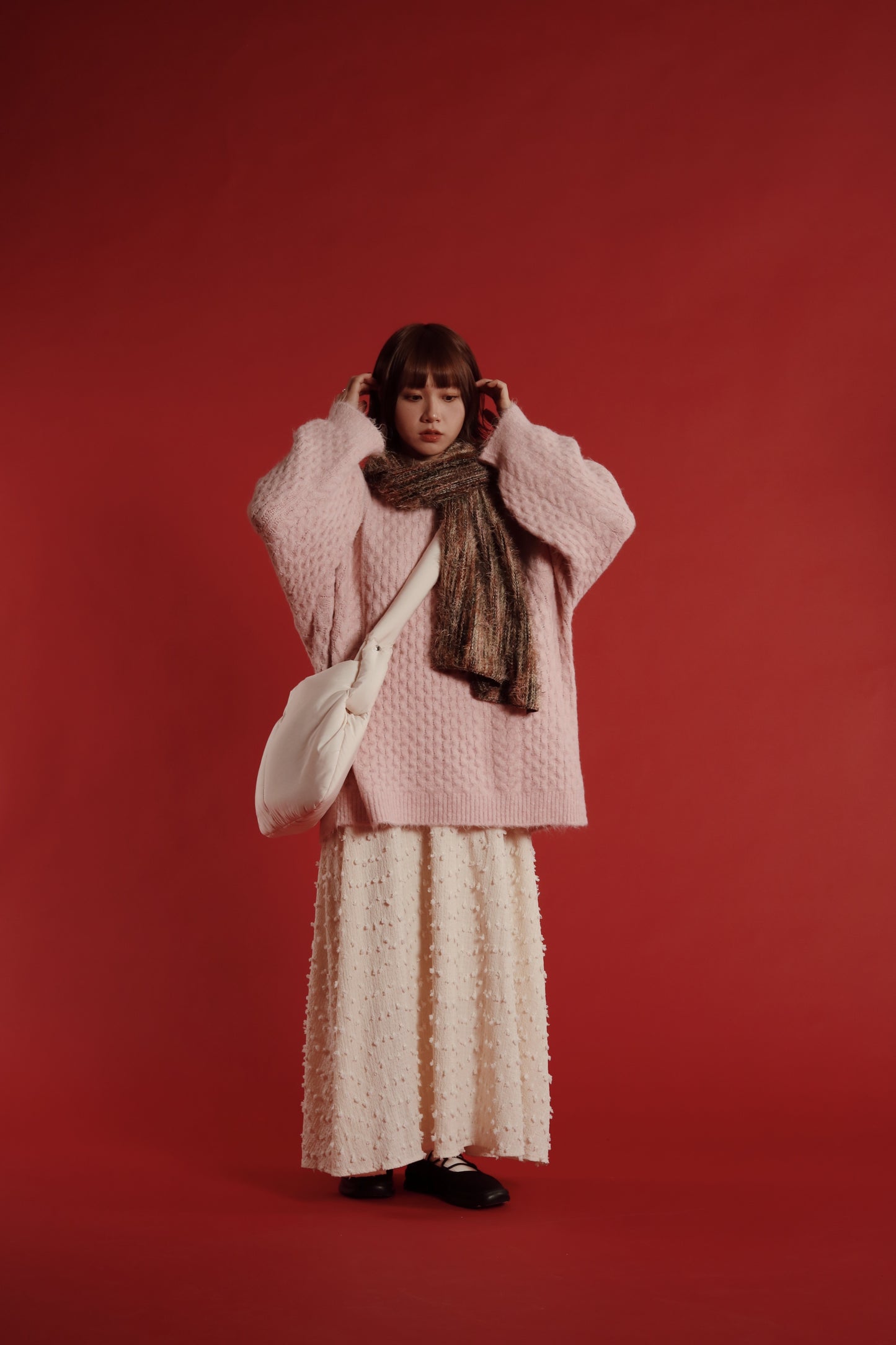 Doll Cloud Bag (Black/Brown/Ivory)