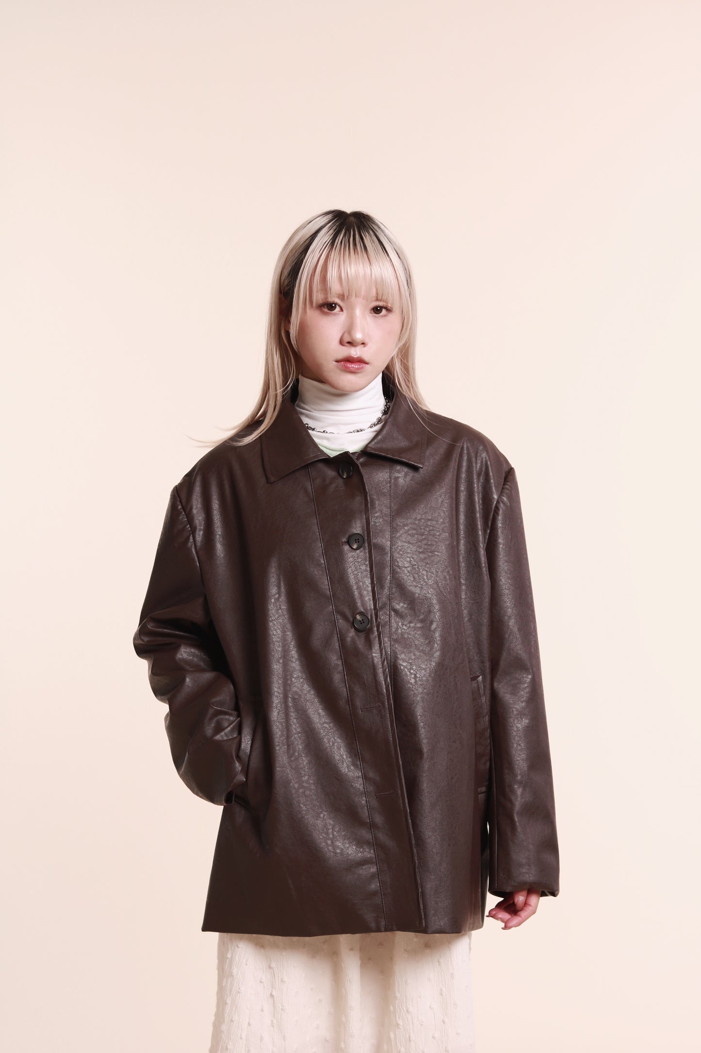 Leather Jacket (Brown)