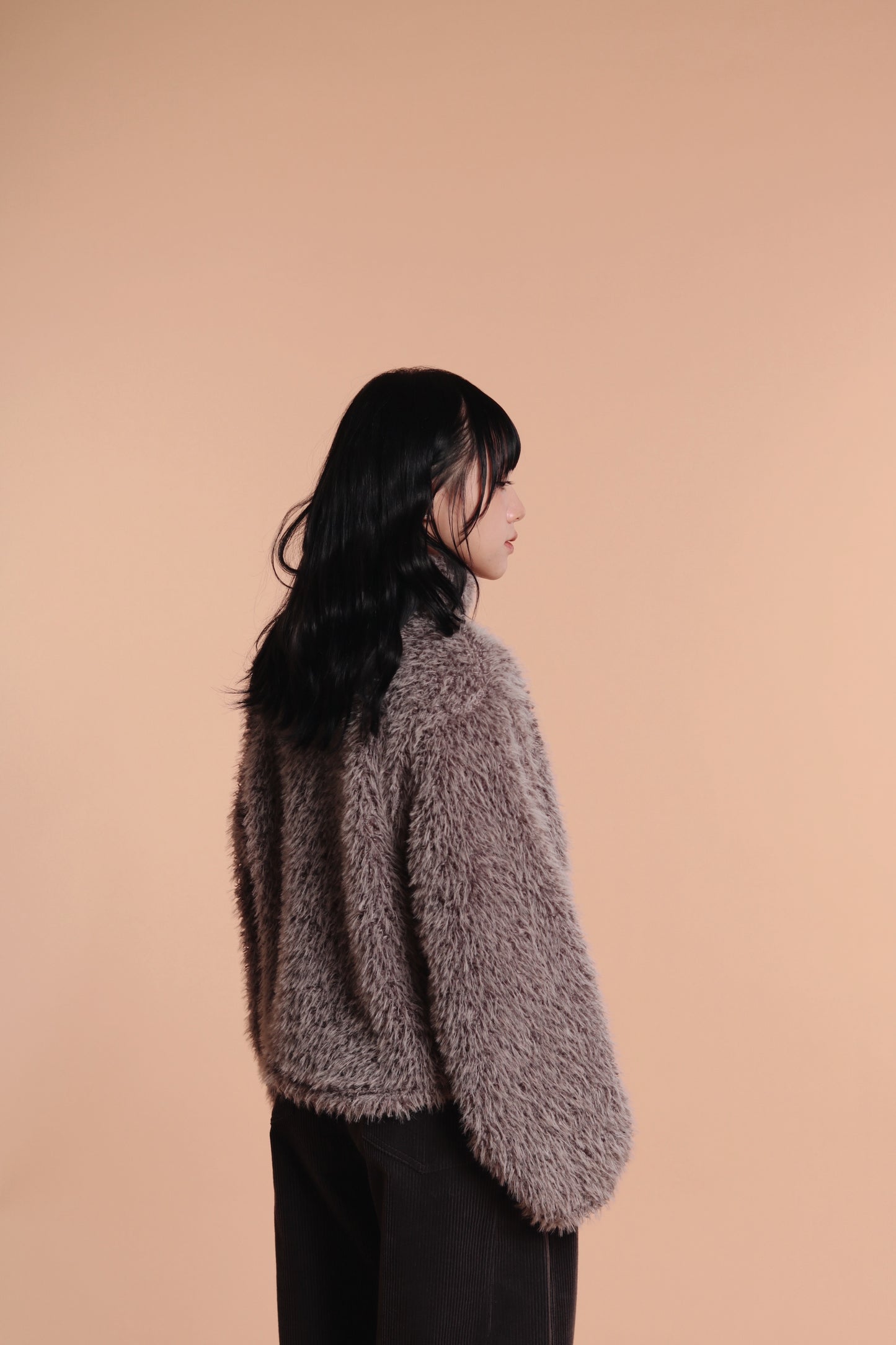 Fluffy Cardigan (Grey)
