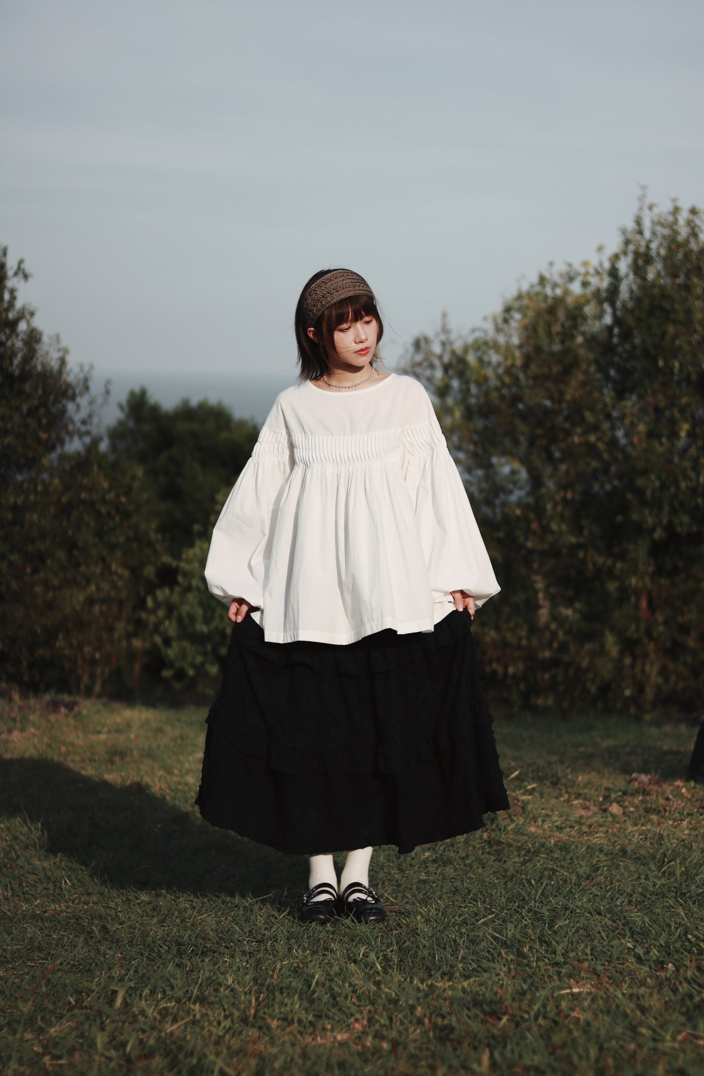 Ribbon Headband (Black/Brown/Grey/Ivory/Pink)