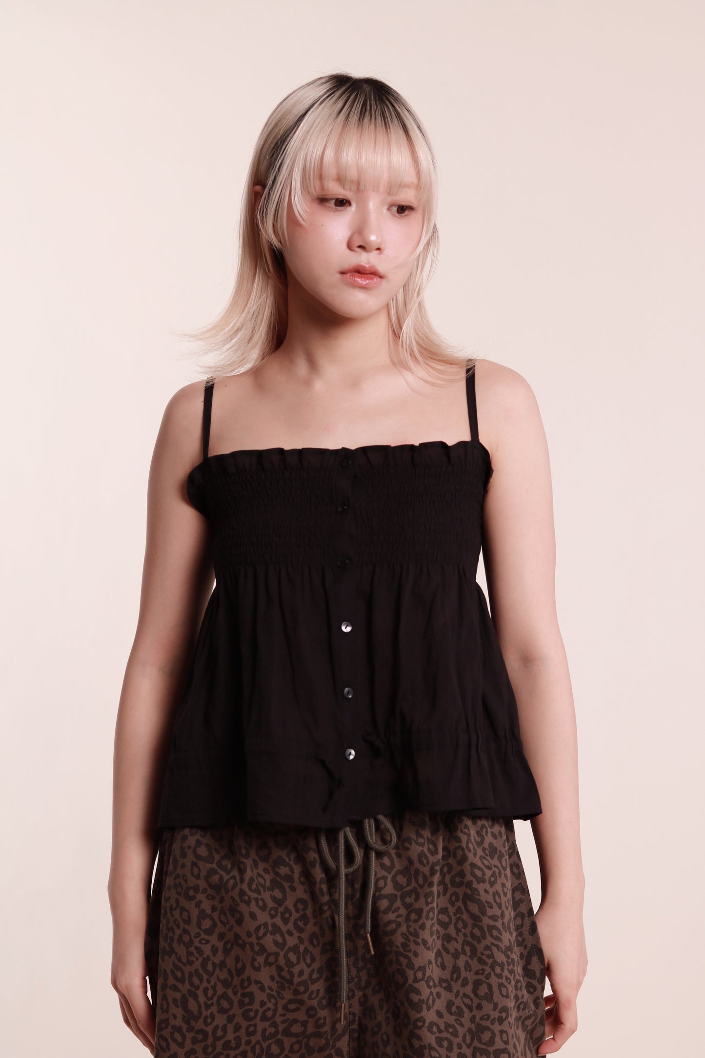 Audrey Sleeveless Top (Black)