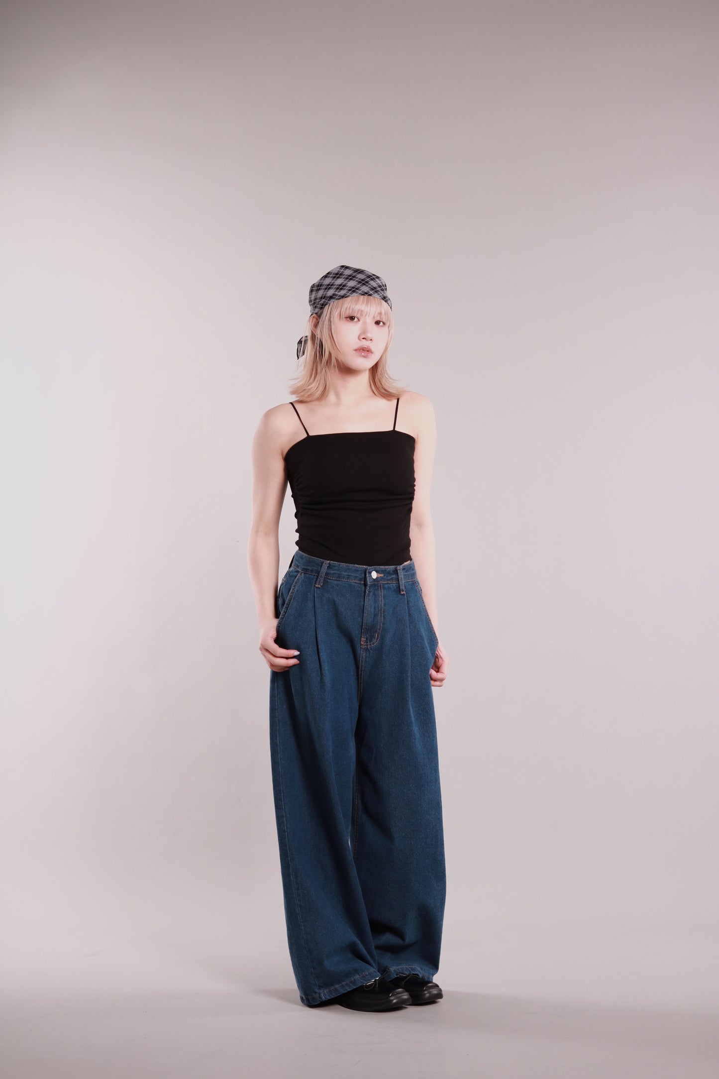 Gathered Bra Top (Black)