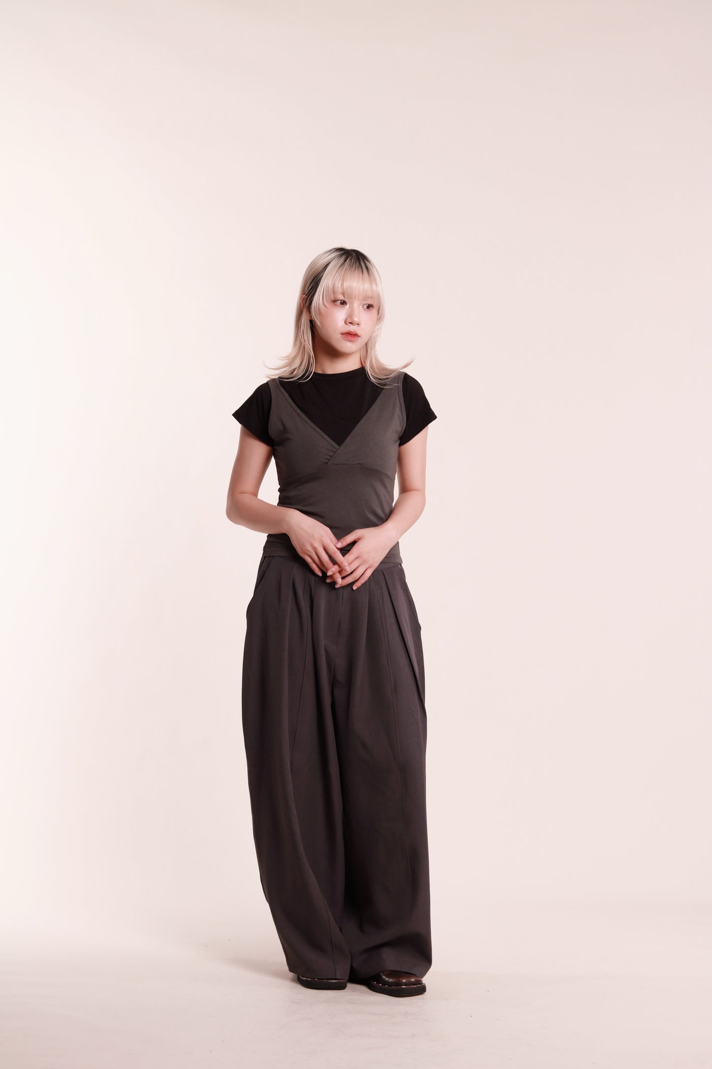 Lyla Tee Set (Charcoal)