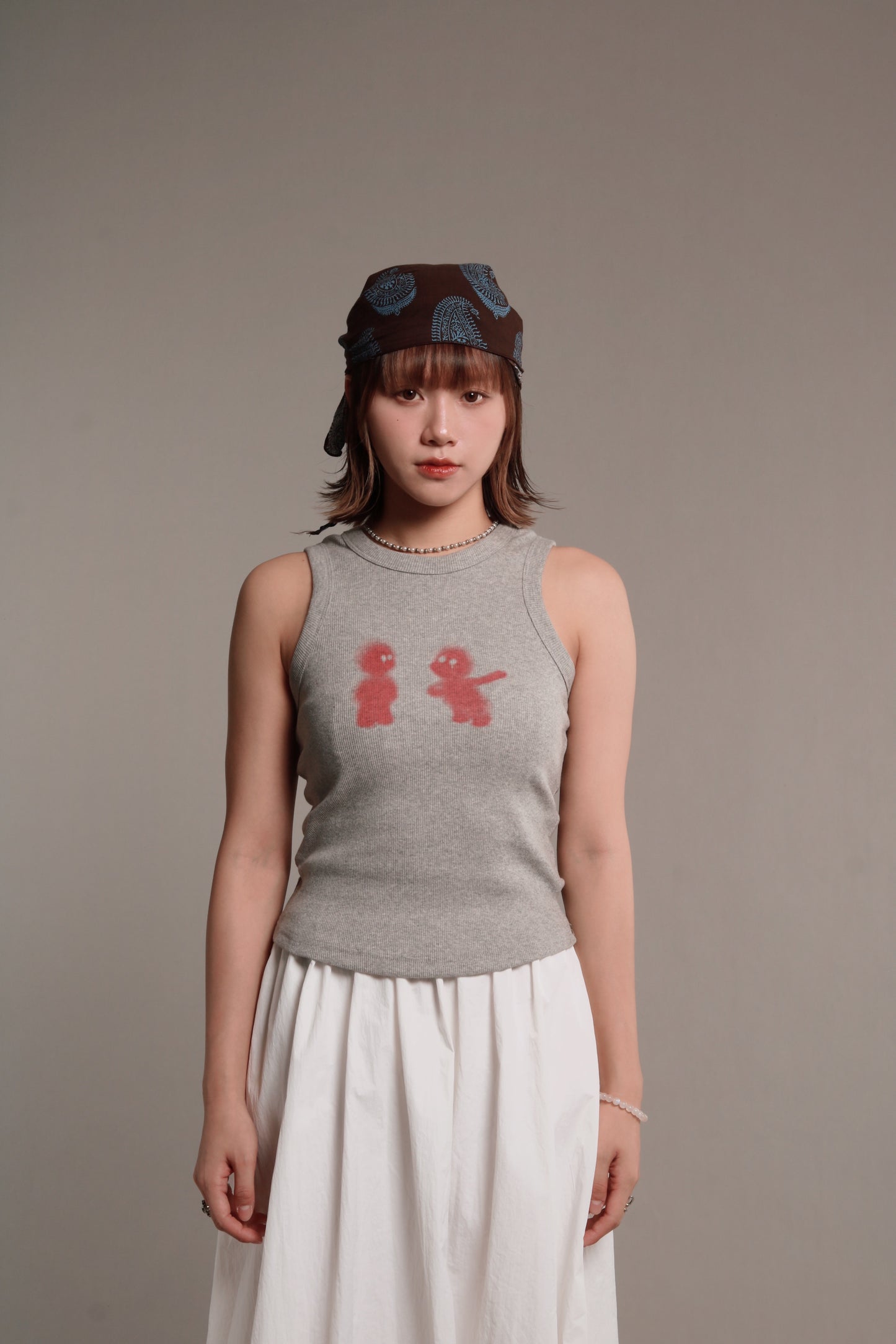 Kid Sleeveless Top (Grey)