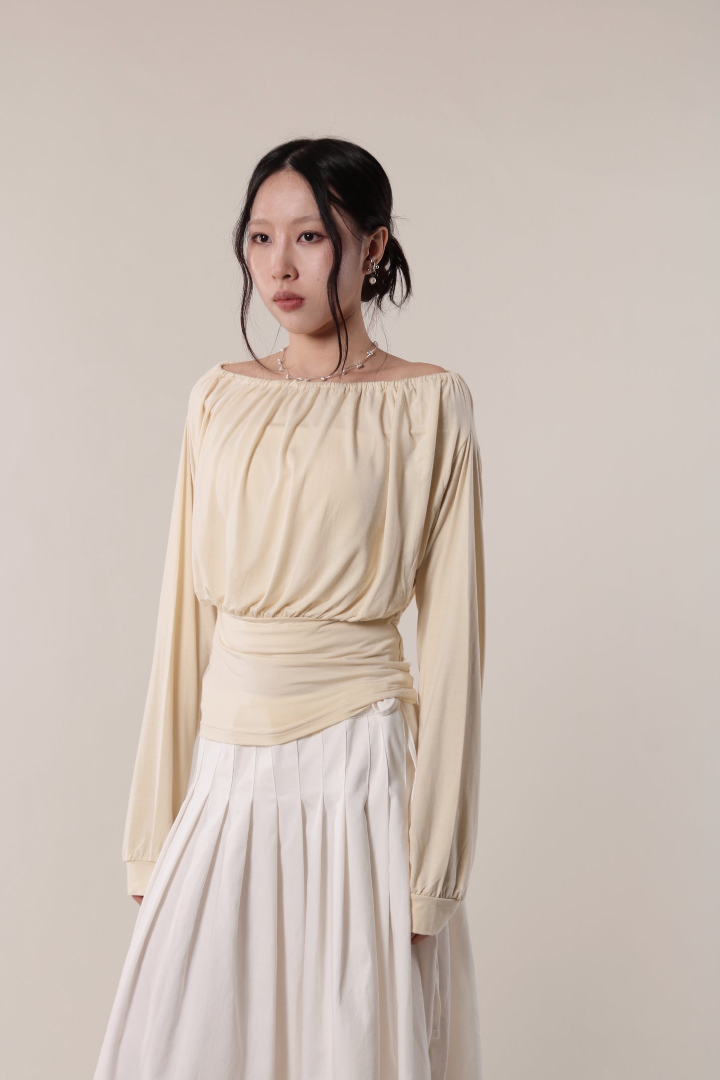 Luna Gathered Top (Yellow)