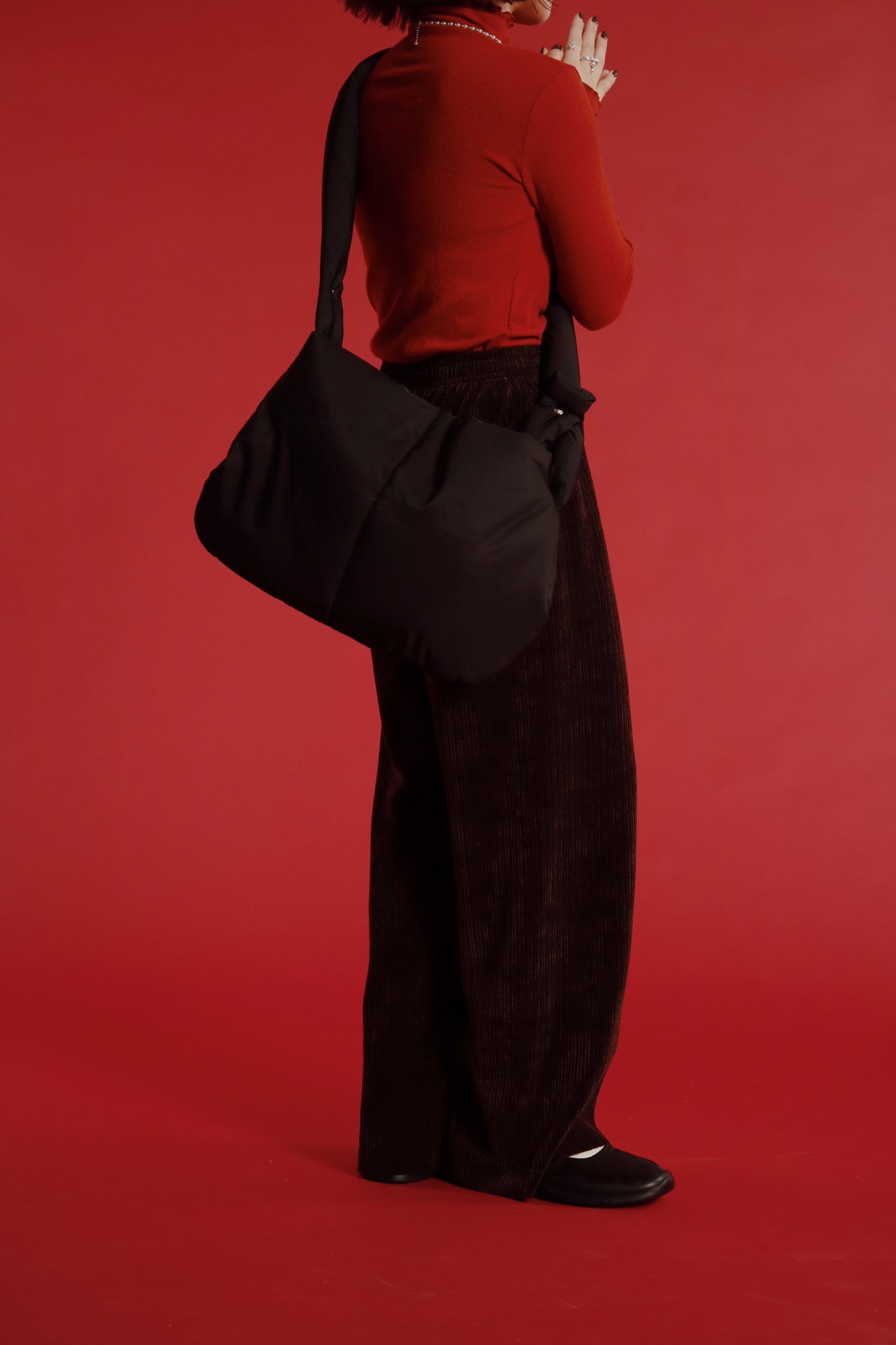 Doll Cloud Bag (Black/Brown/Ivory)