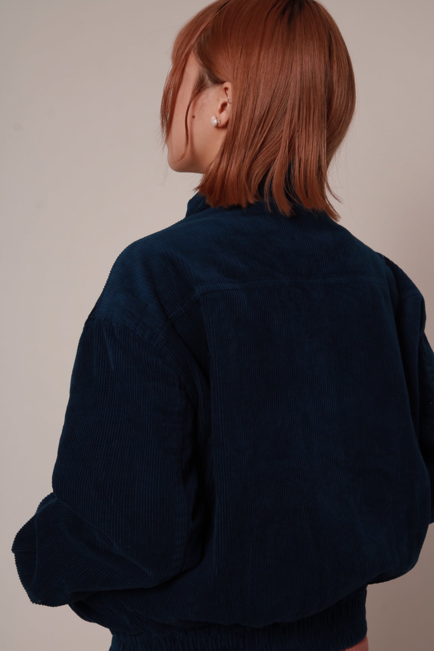 Unisex Corduroy Jacket (Navy)