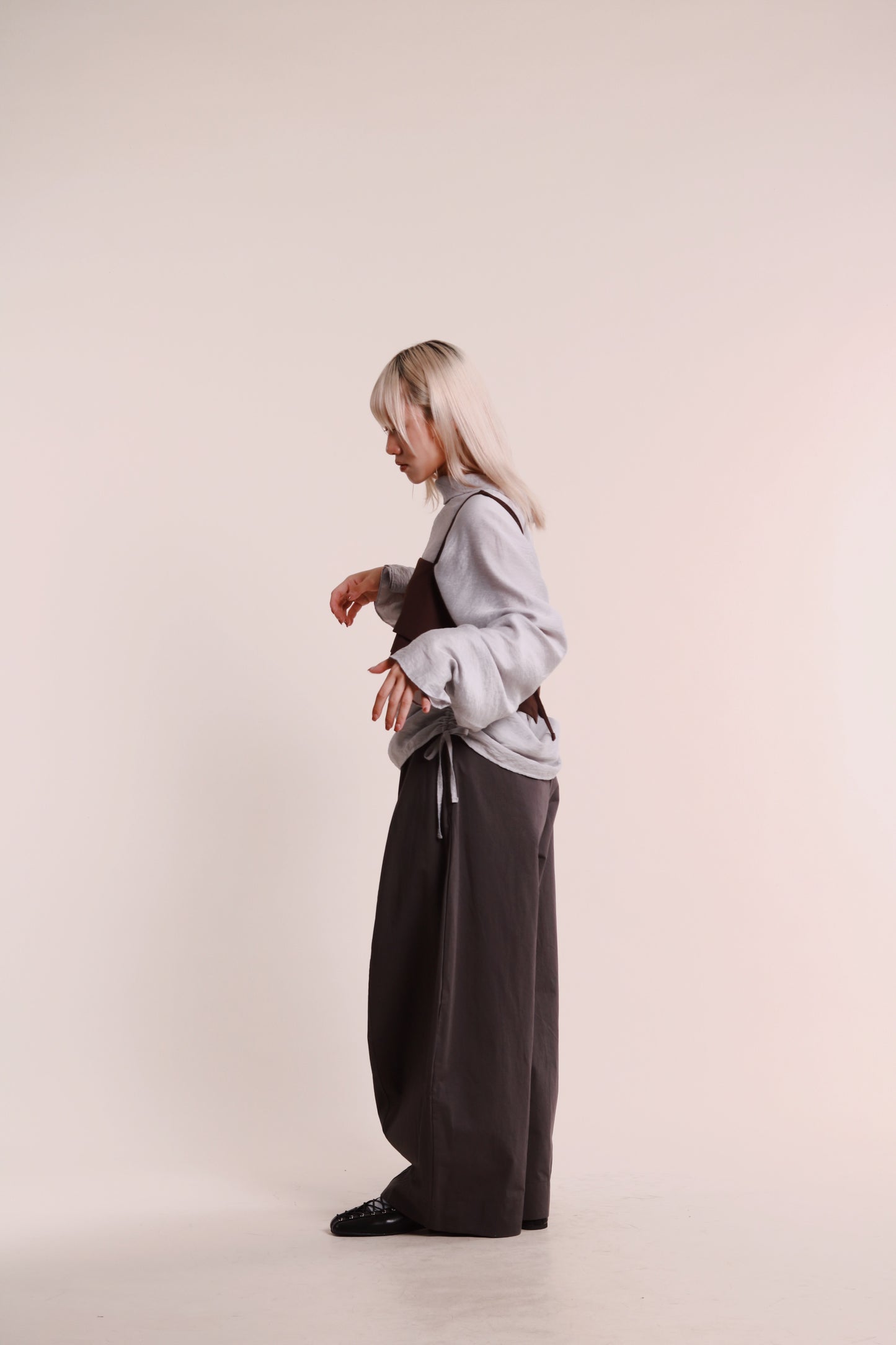 Layered Vest (Brown)