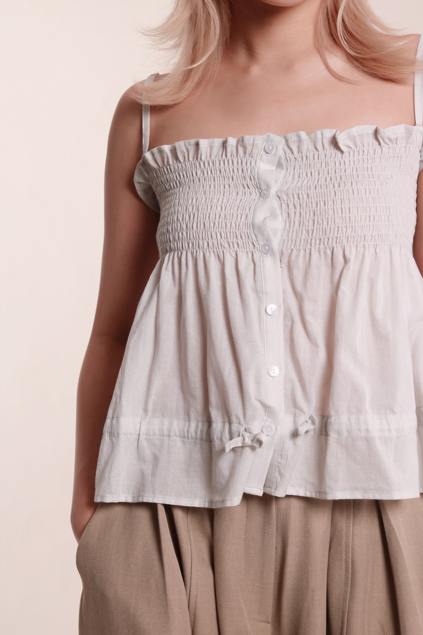 Audrey Sleeveless Top (Mint)