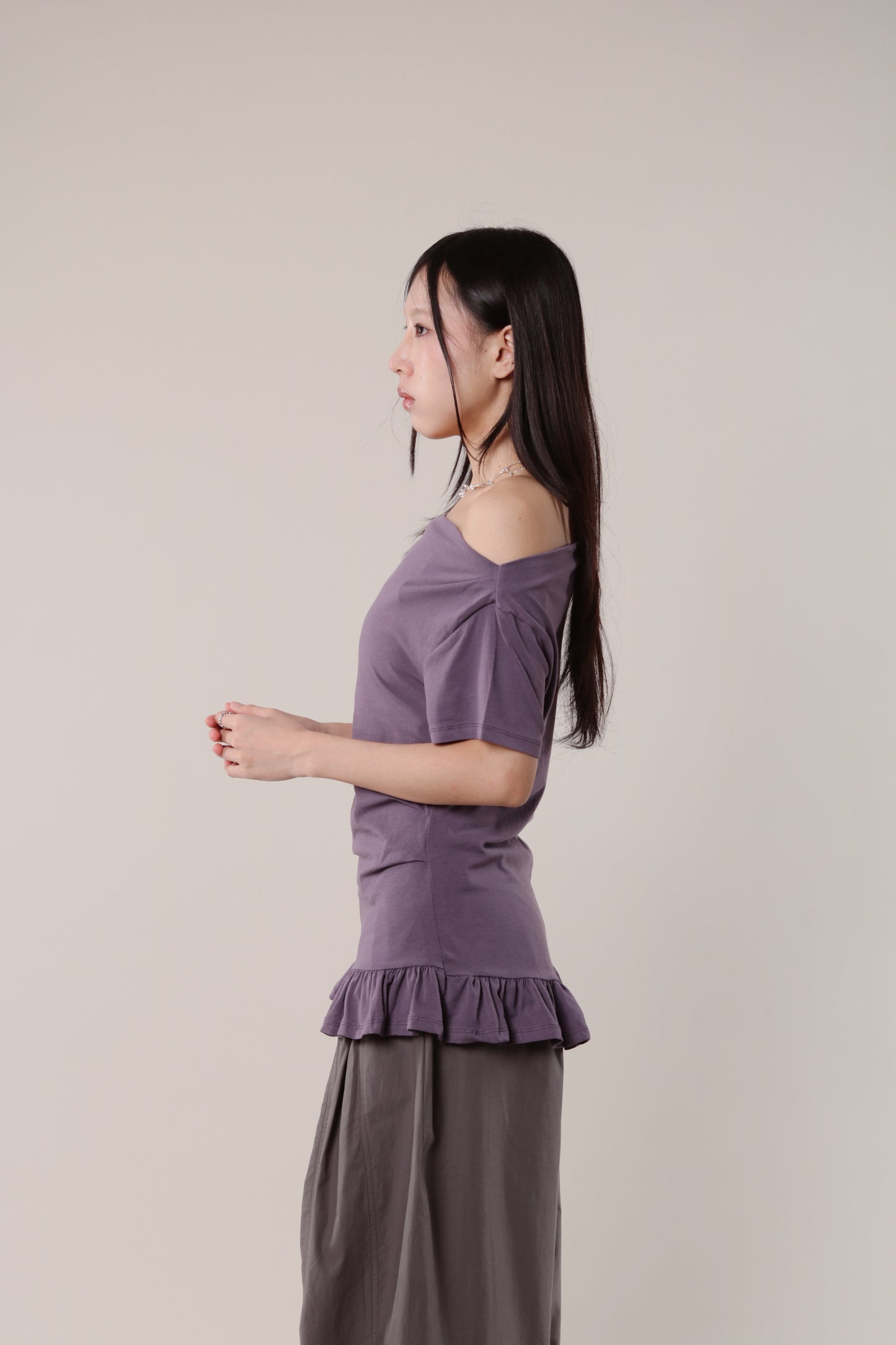 Ruffle Top (Purple)