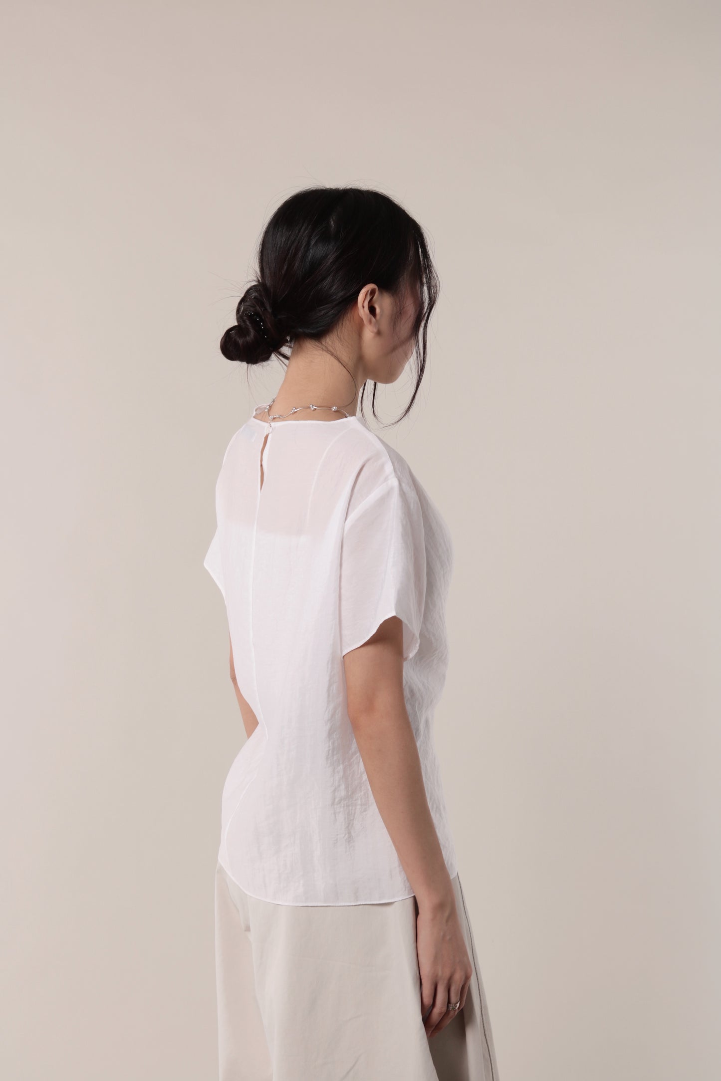 Asymmetric Twist Top (White)