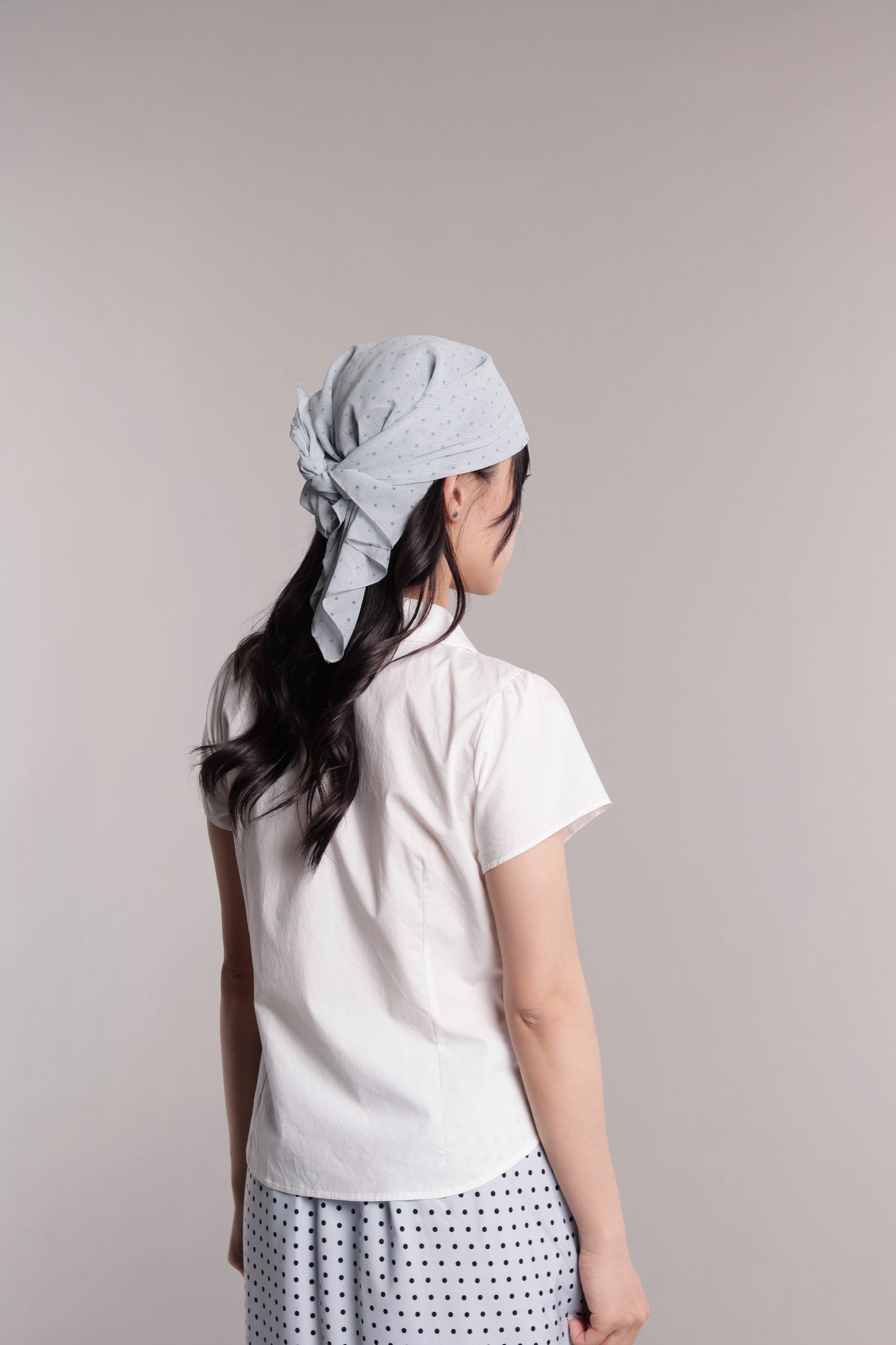 Polka Dot Scarf (Sky)