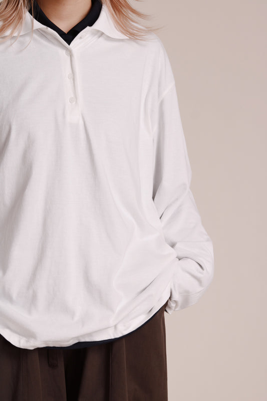Autumn Polo Top (White)