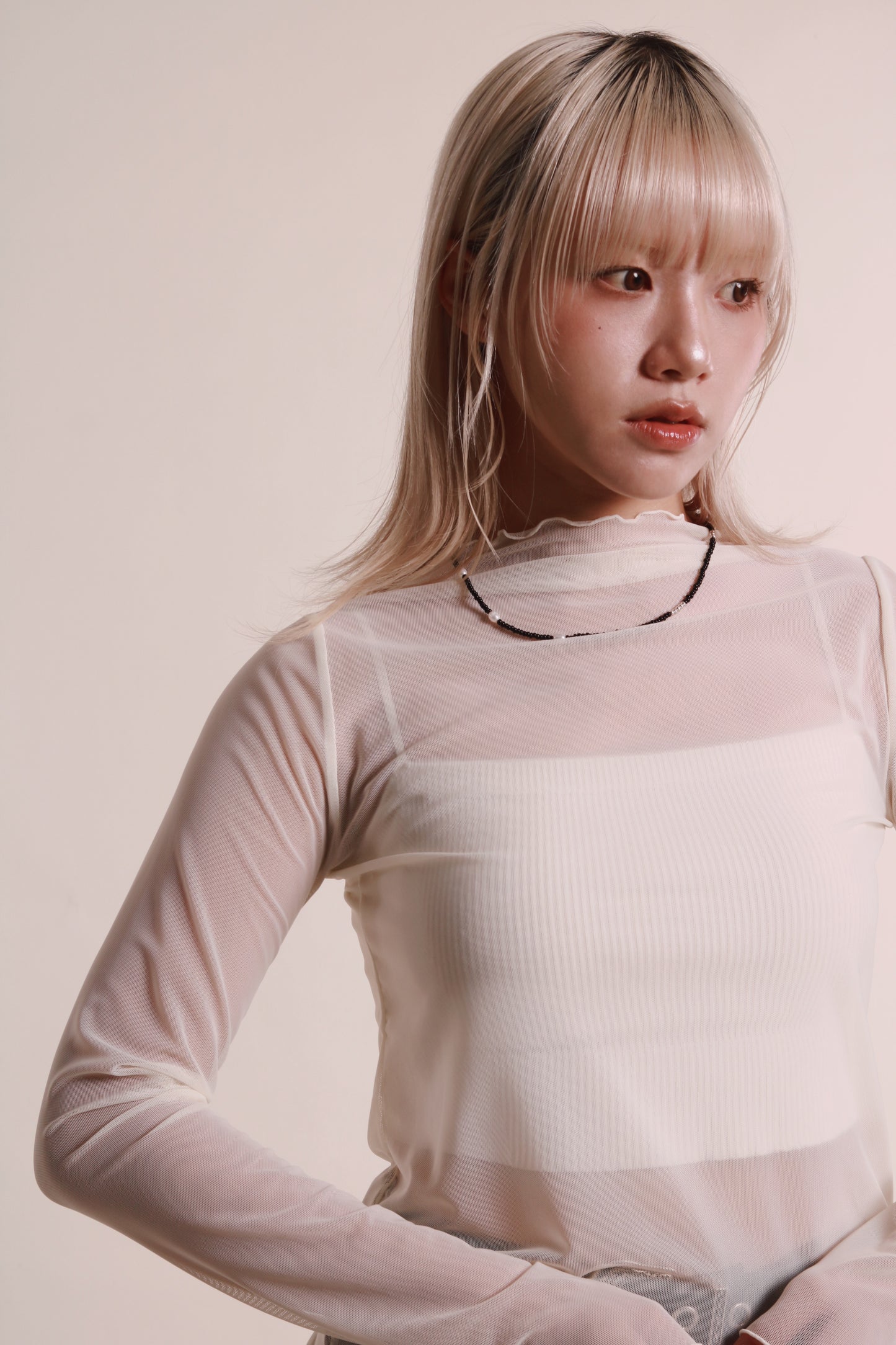 Daily See Through Top (Ivory)