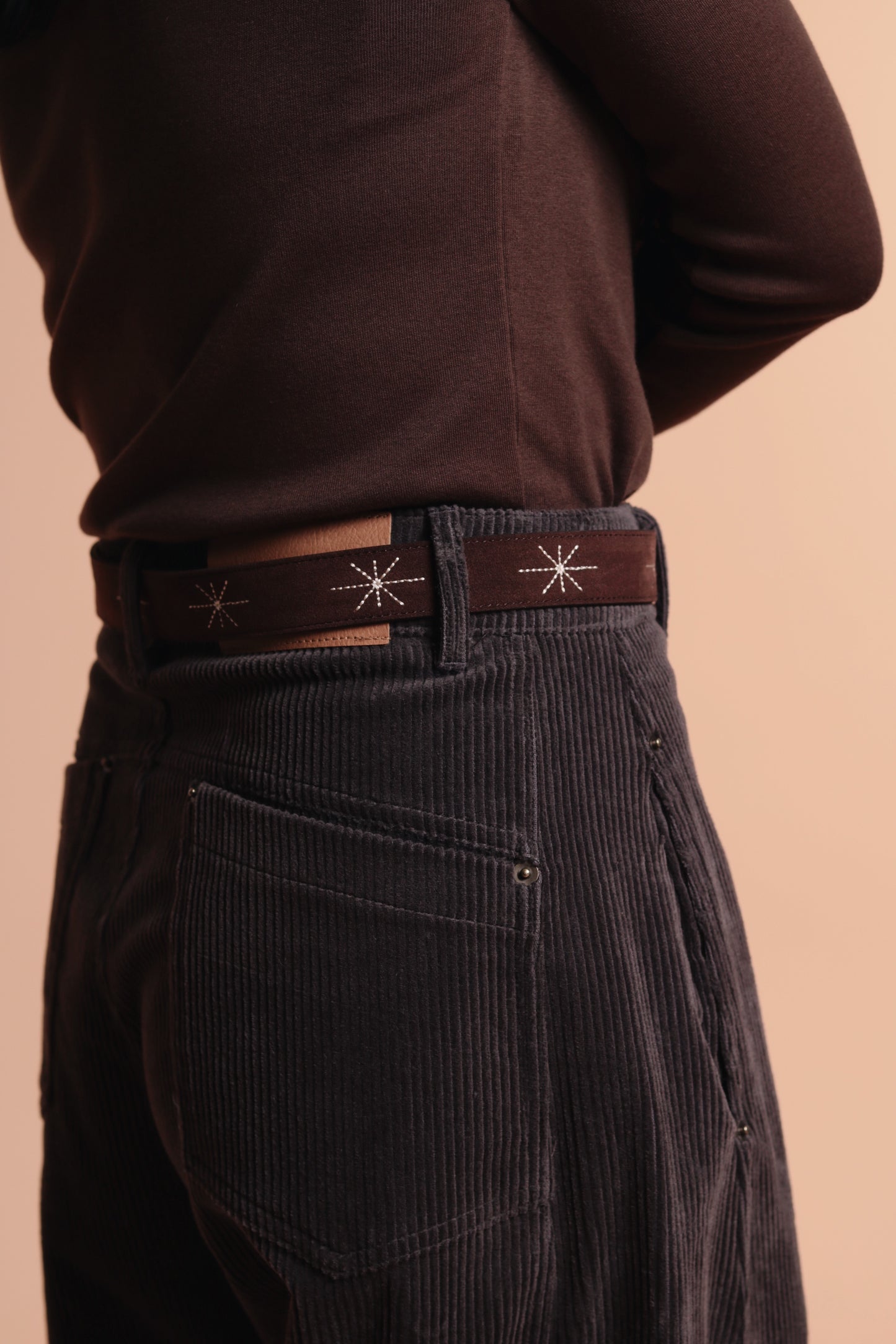 Marie Corduroy Pants (Charcoal)