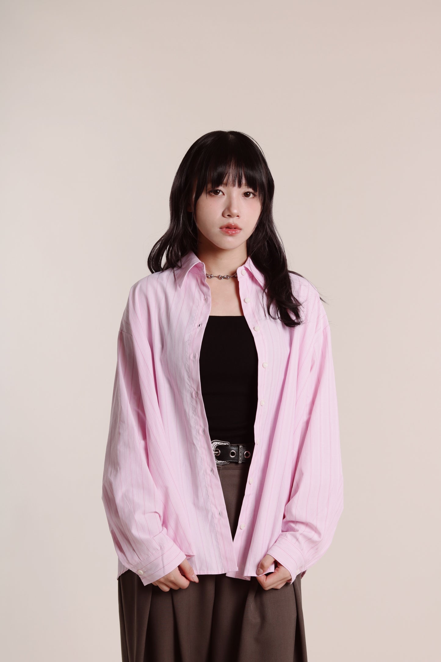 Spring Striped Shirt (Pink)