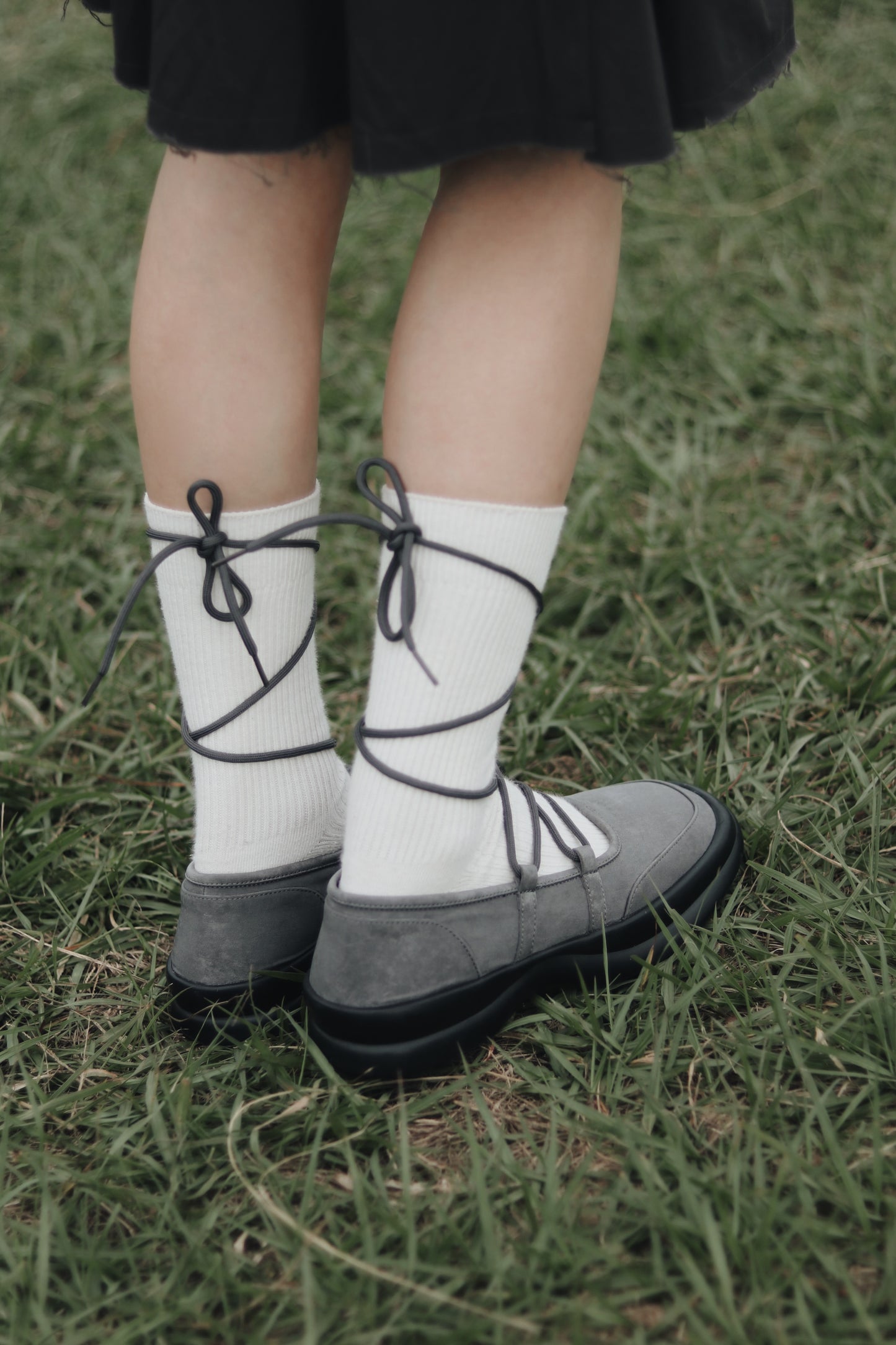 Doll Ballet Shoes (Black/Grey)