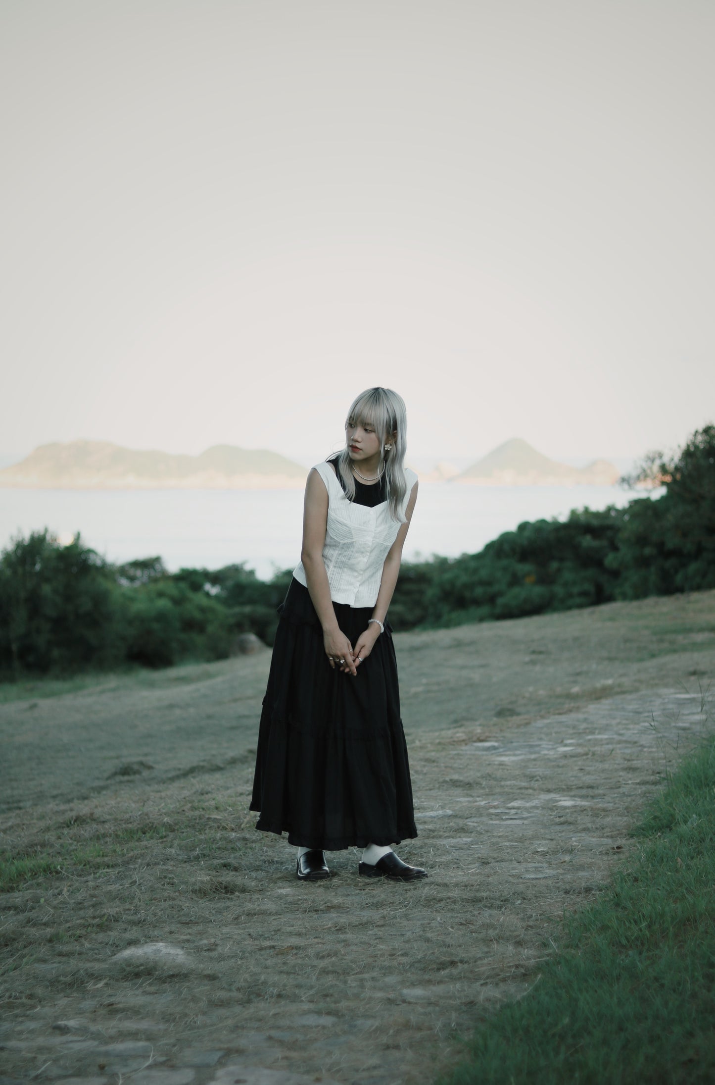 Ruffle Skirt (Black)