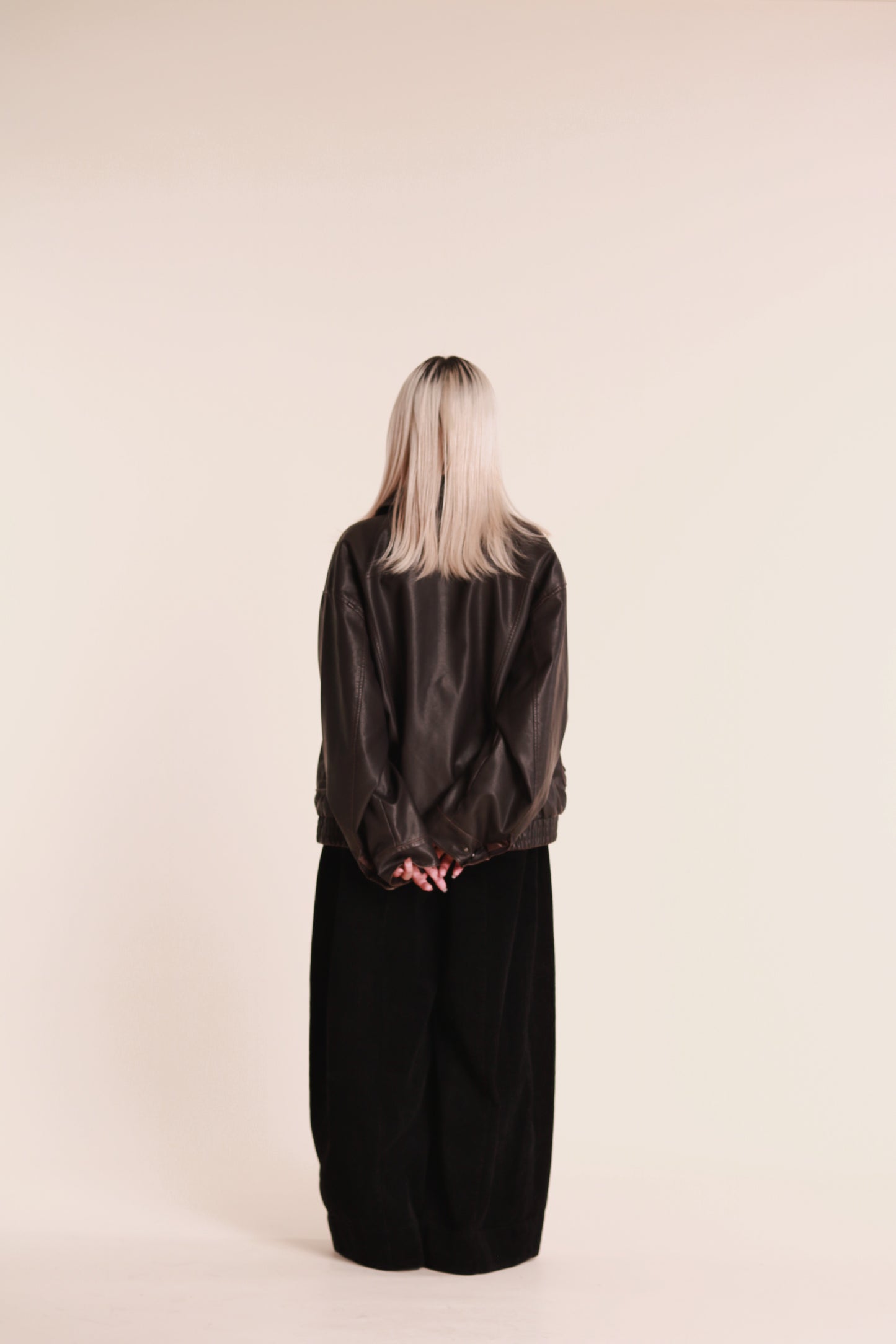 Corduroy Wide Pants (Black)