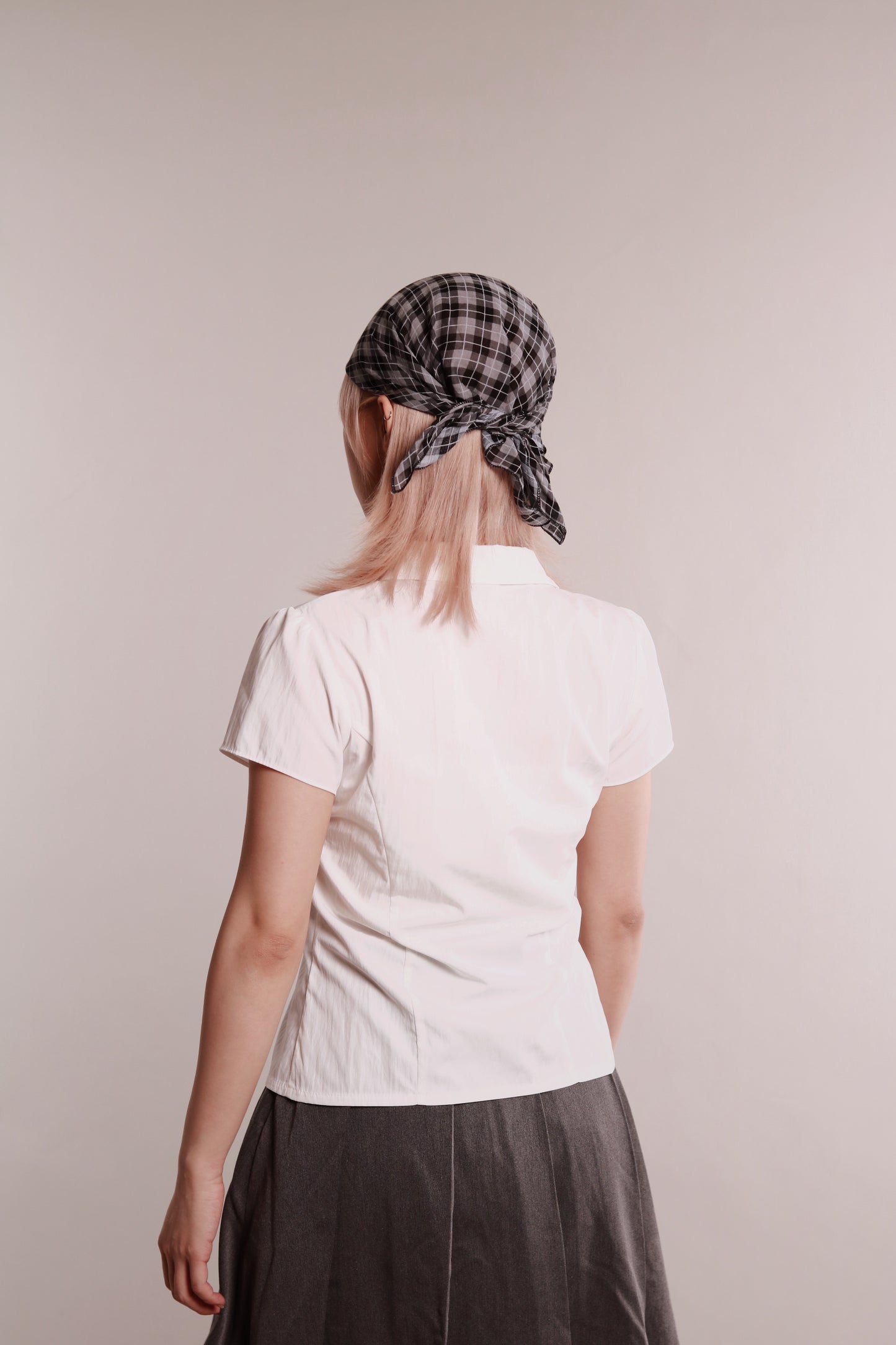 Gentle Pleat Shirt (White)