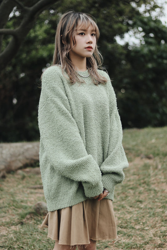 Oversized Knit Top (Green)