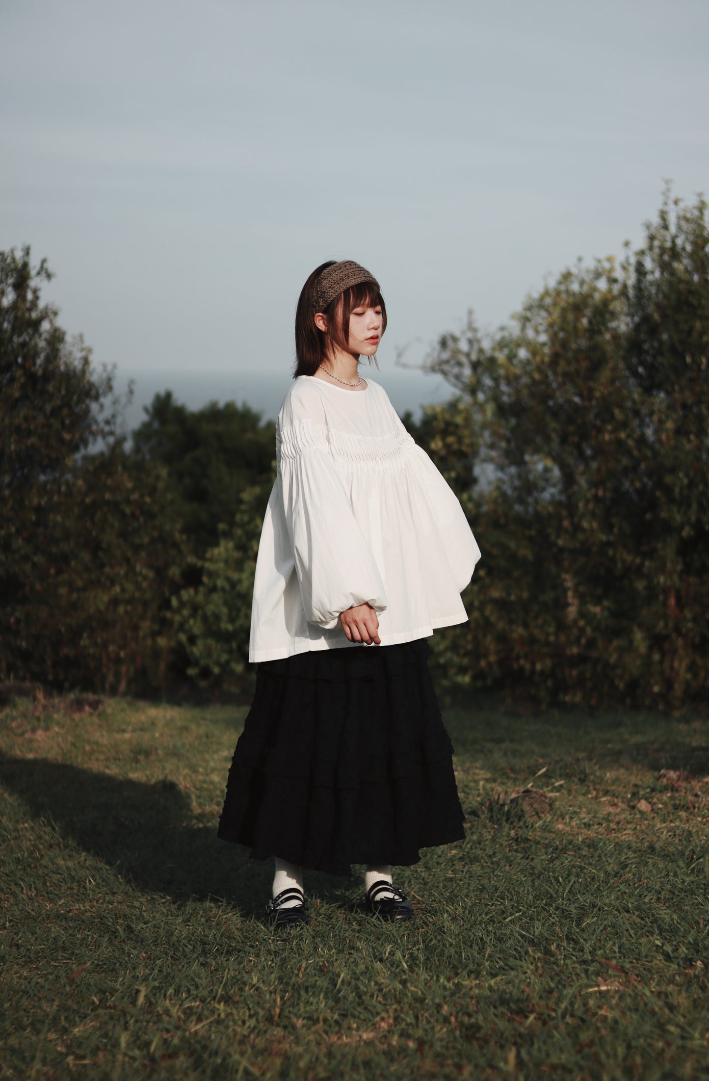 Ribbon Headband (Black/Brown/Grey/Ivory/Pink)