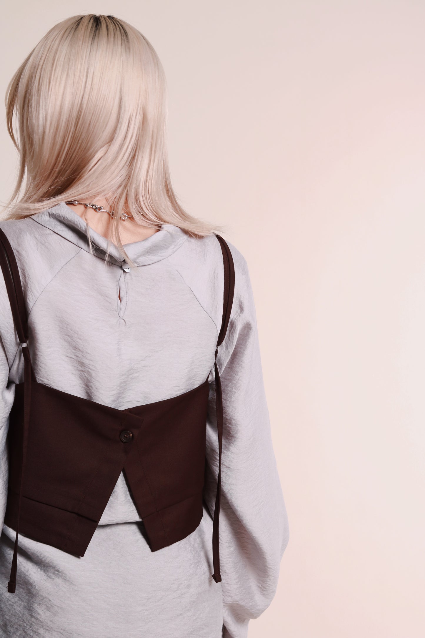 Layered Vest (Brown)